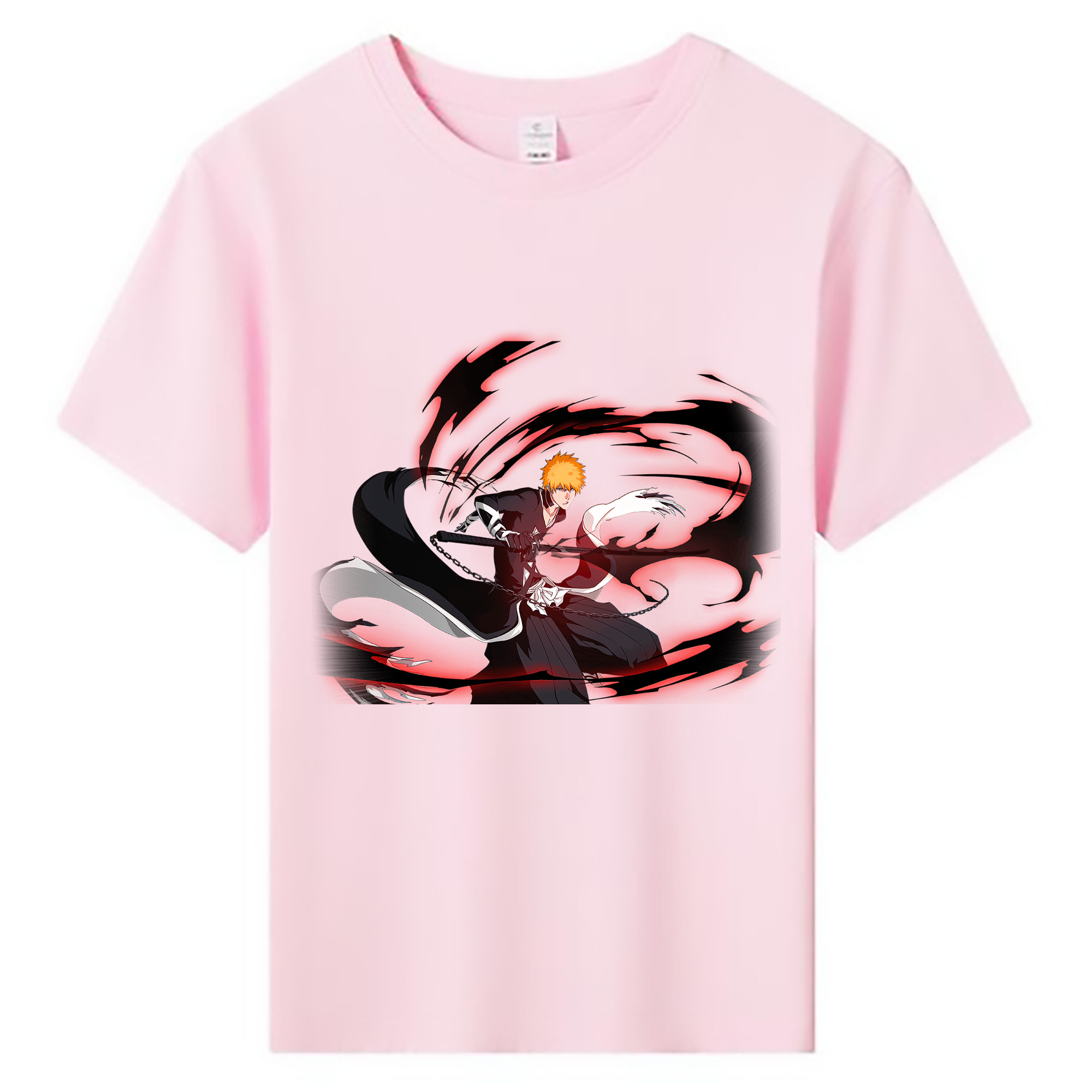 （画像用） ブリーチ 黒崎一護（くろさき いちご）BLEACH Kurosaki Ichigo 綿100％キッズTシャツ（フロントプリント）