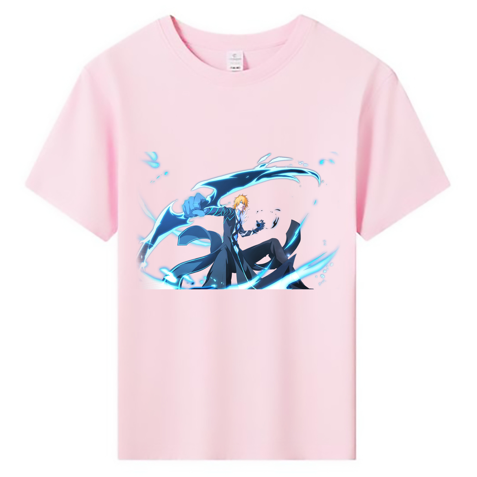 （画像用） ブリーチ 黒崎一護（くろさき いちご）BLEACH Kurosaki Ichigo 綿100％キッズTシャツ（フロントプリント）