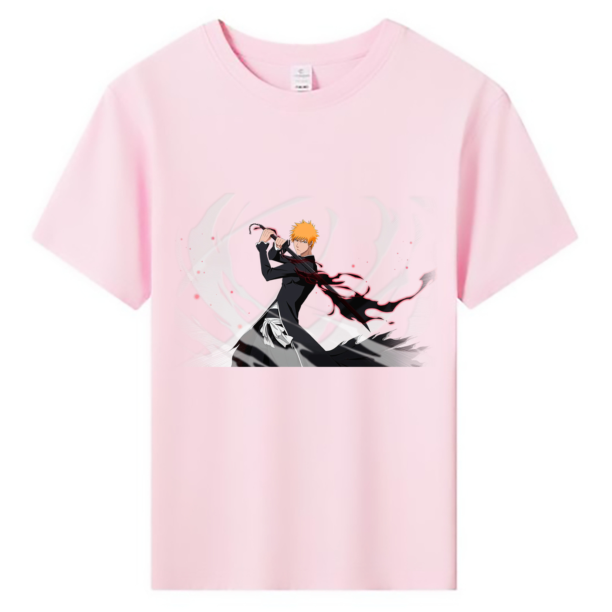 （画像用） ブリーチ 黒崎一護（くろさき いちご）BLEACH Kurosaki Ichigo 綿100％キッズTシャツ（フロントプリント）
