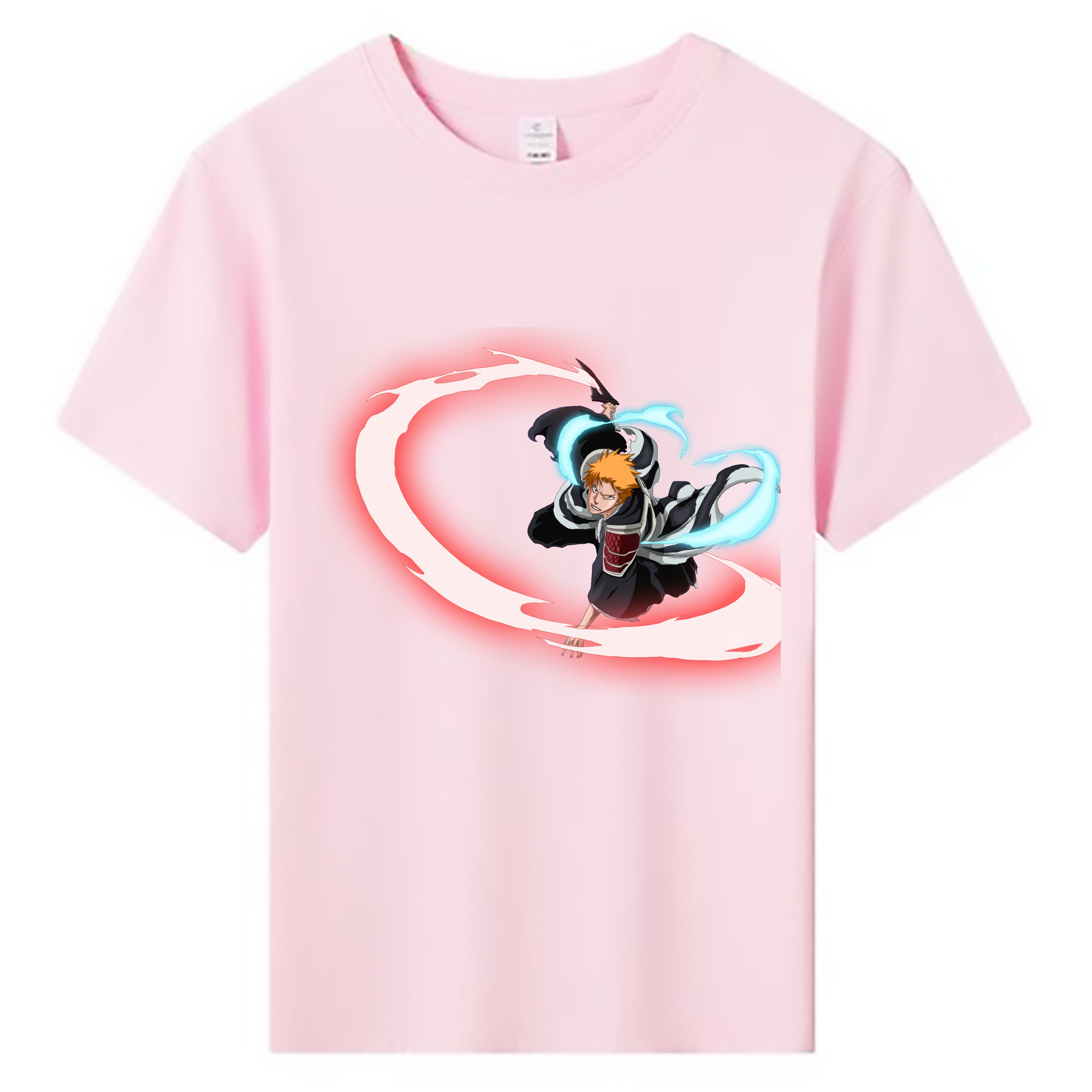 （画像用） ブリーチ 黒崎一護（くろさき いちご）BLEACH Kurosaki Ichigo 綿100％キッズTシャツ（フロントプリント）