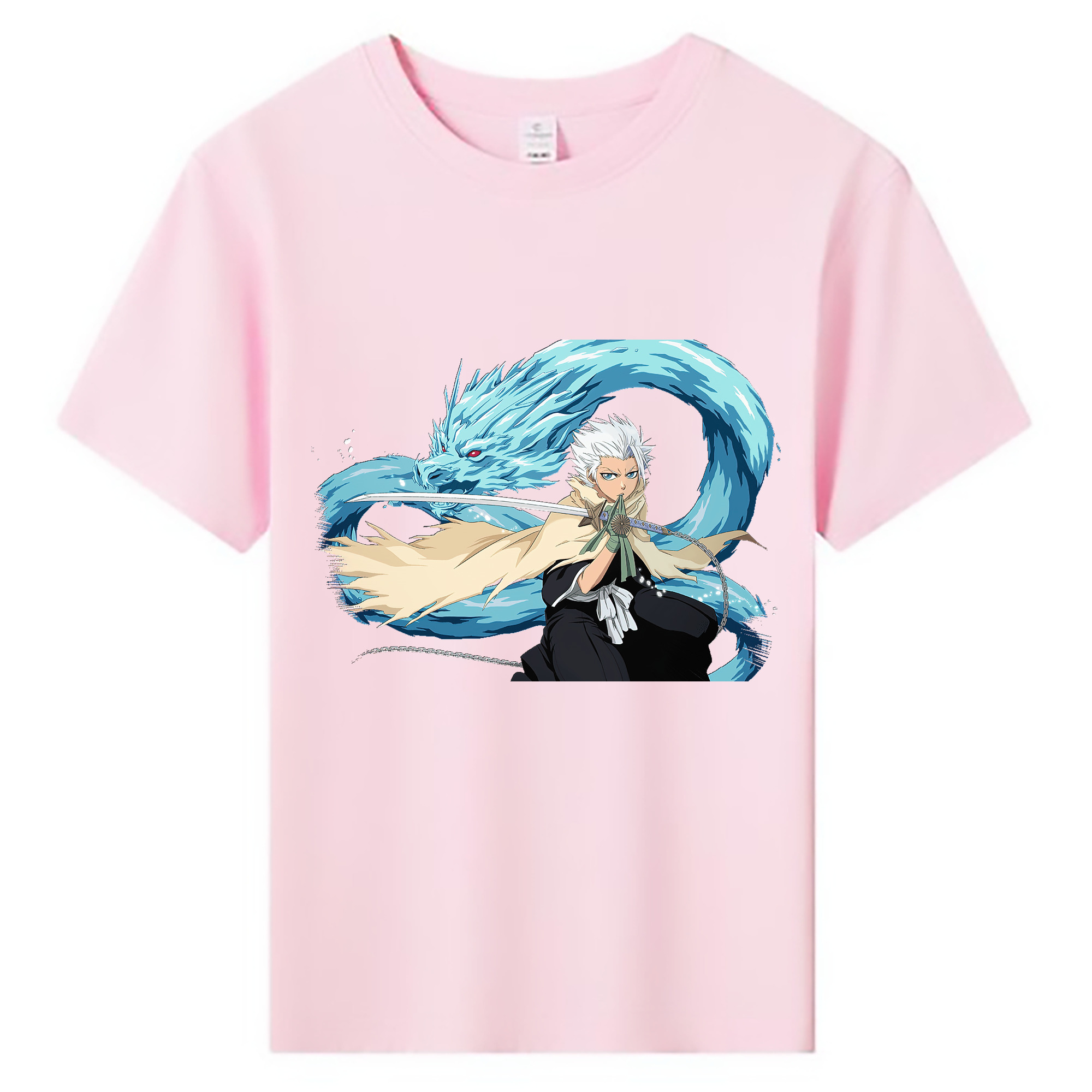 （画像用） ブリーチ 日番谷冬獅郎（ひつがや とうしろう） BLEACH Hitsugaya Toushirou 綿100％キッズTシャツ（フロントプリント）