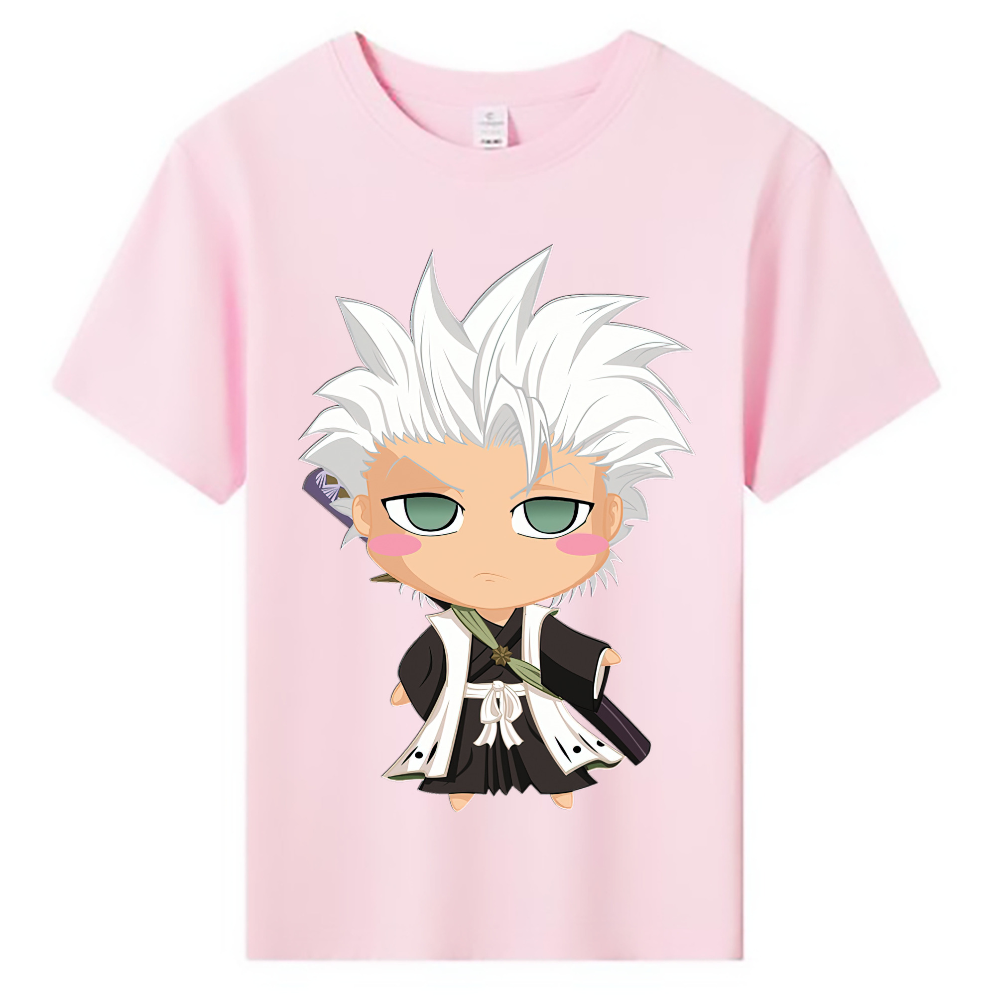 （画像用） ブリーチ 日番谷冬獅郎（ひつがや とうしろう） BLEACH Hitsugaya Toushirou 綿100％キッズTシャツ（フロントプリント）
