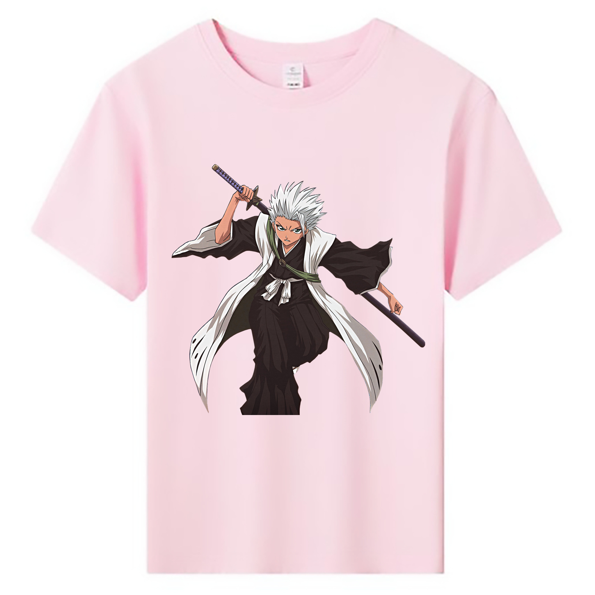 （画像用） ブリーチ 日番谷冬獅郎（ひつがや とうしろう） BLEACH Hitsugaya Toushirou 綿100％キッズTシャツ（フロントプリント）