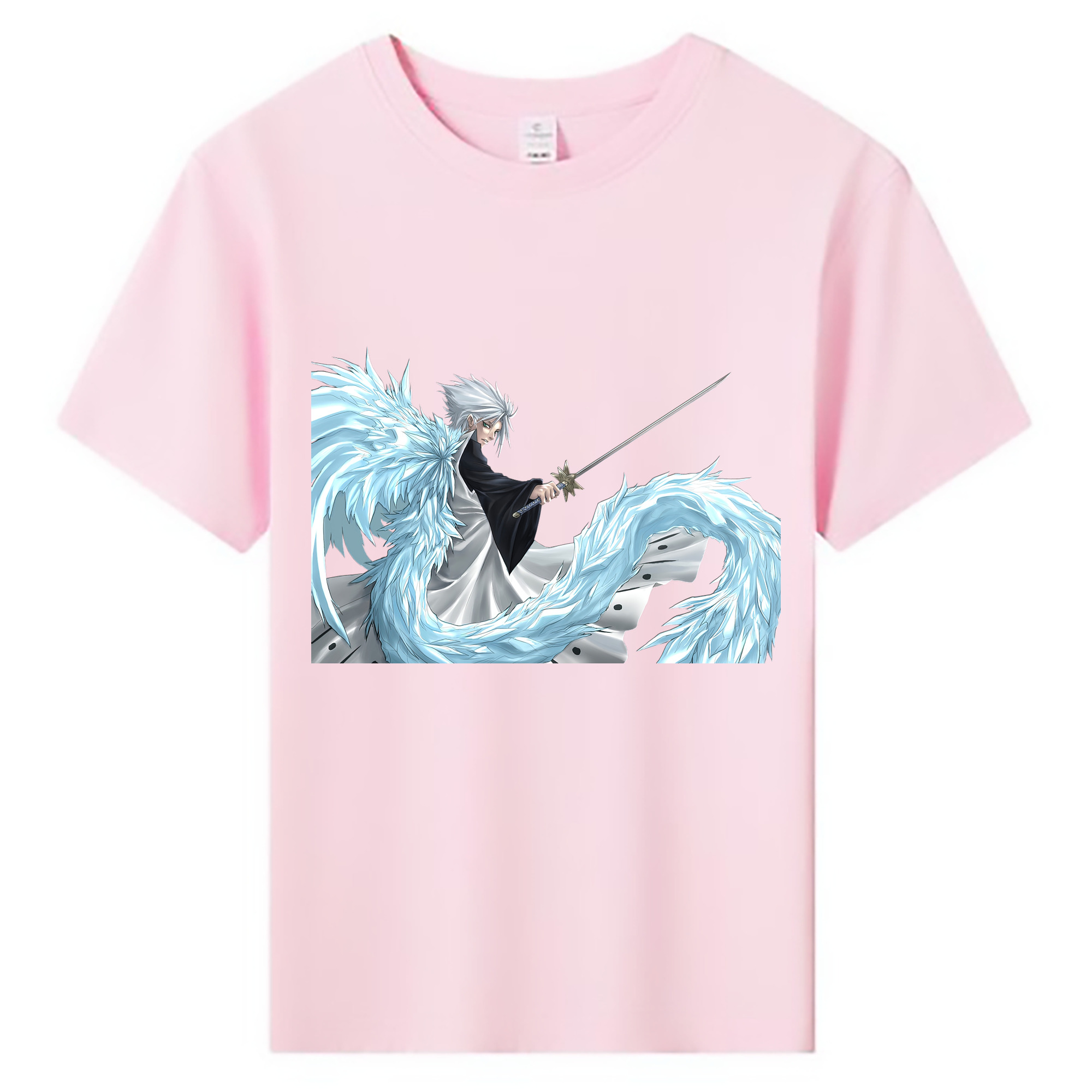 （画像用） ブリーチ 日番谷冬獅郎（ひつがや とうしろう） BLEACH Hitsugaya Toushirou 綿100％キッズTシャツ（フロントプリント）