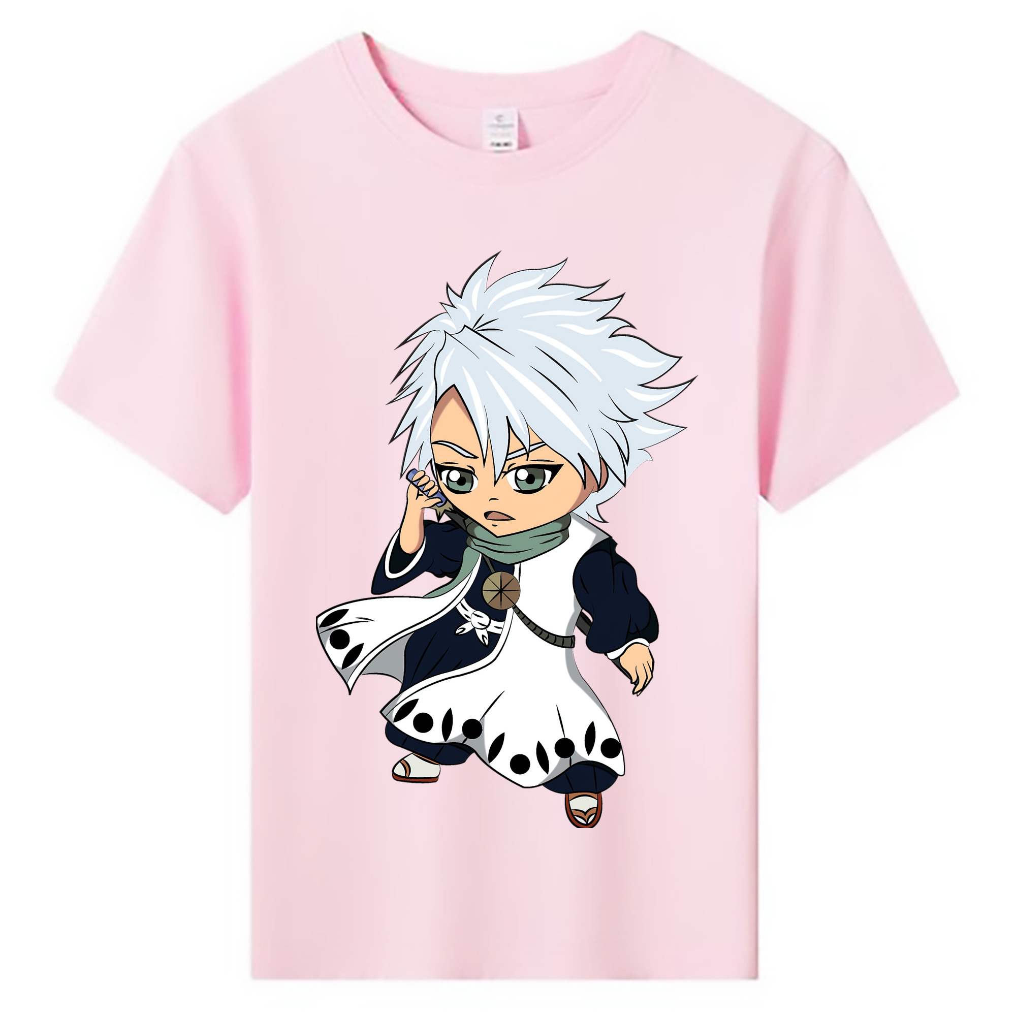 （画像用） ブリーチ 日番谷冬獅郎（ひつがや とうしろう） BLEACH Hitsugaya Toushirou 綿100％キッズTシャツ（フロントプリント）