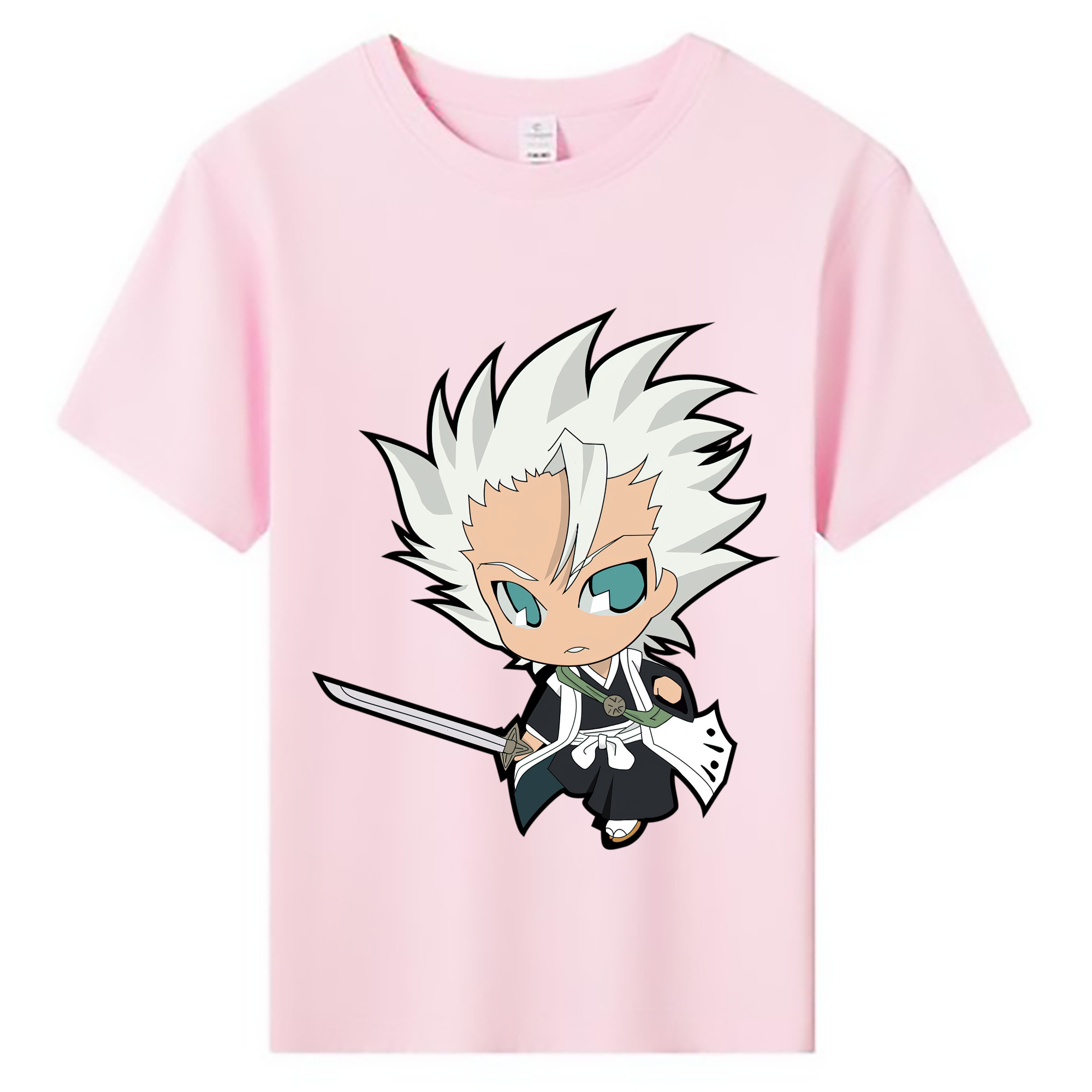 （画像用） ブリーチ 日番谷冬獅郎（ひつがや とうしろう） BLEACH Hitsugaya Toushirou 綿100％キッズTシャツ（フロントプリント）