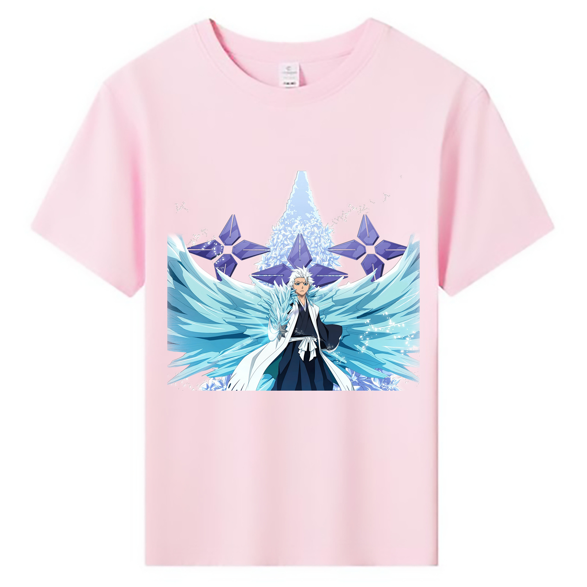 （画像用） ブリーチ 日番谷冬獅郎（ひつがや とうしろう） BLEACH Hitsugaya Toushirou 綿100％キッズTシャツ（フロントプリント）