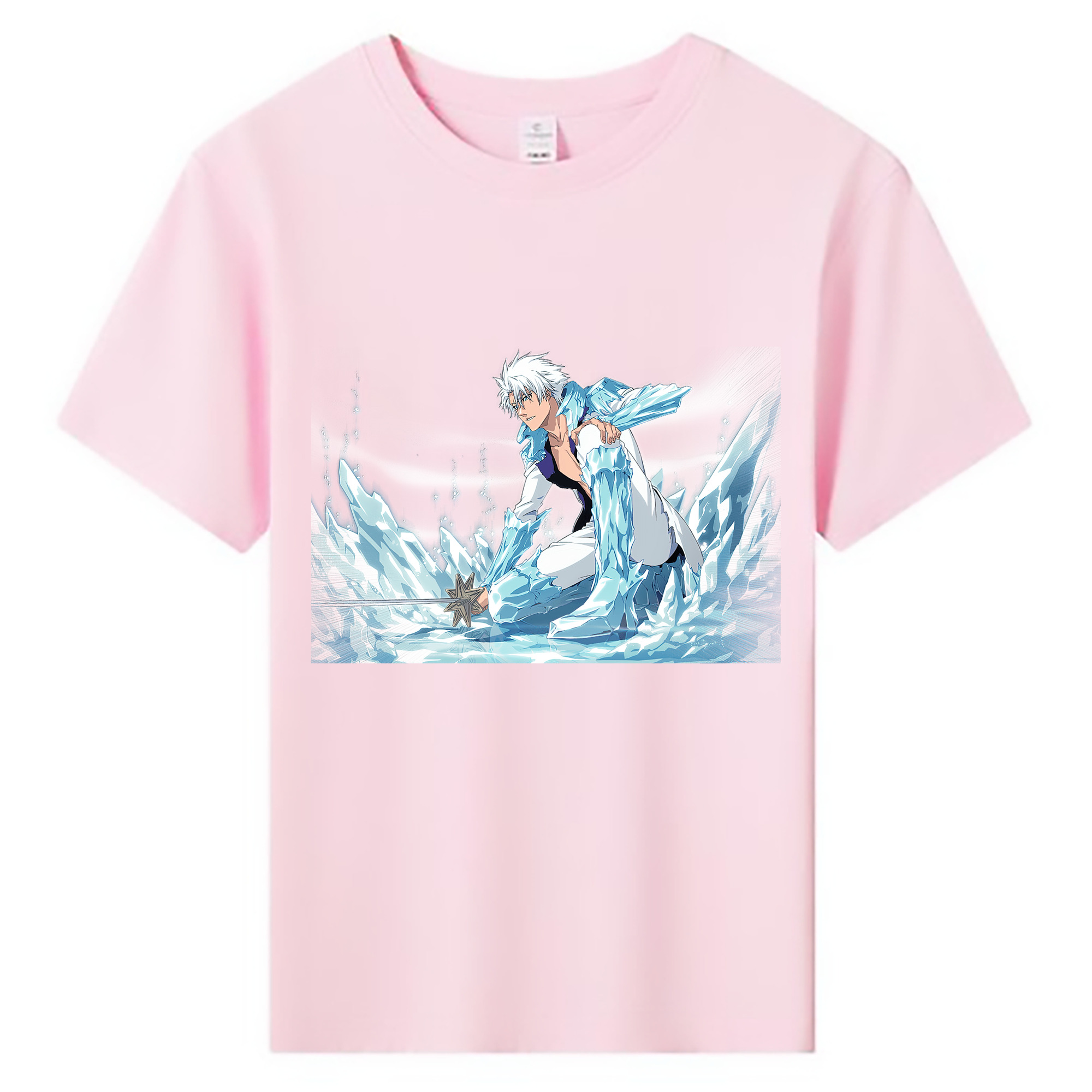 （画像用） ブリーチ 日番谷冬獅郎（ひつがや とうしろう） BLEACH Hitsugaya Toushirou 綿100％キッズTシャツ（フロントプリント）