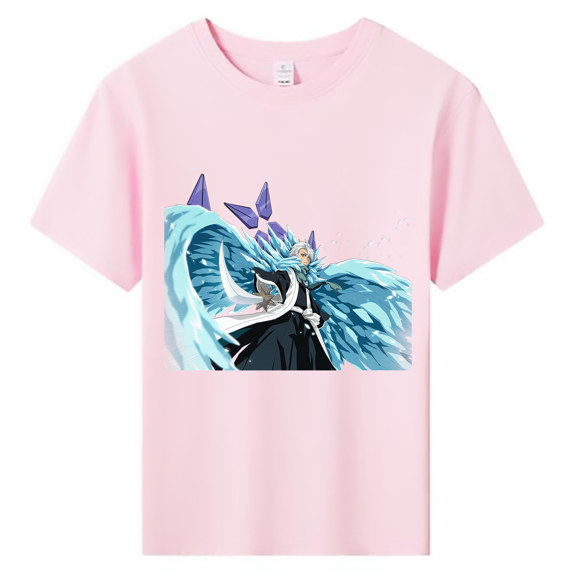 （画像用） ブリーチ 日番谷冬獅郎（ひつがや とうしろう） BLEACH Hitsugaya Toushirou 綿100％キッズTシャツ（フロントプリント）