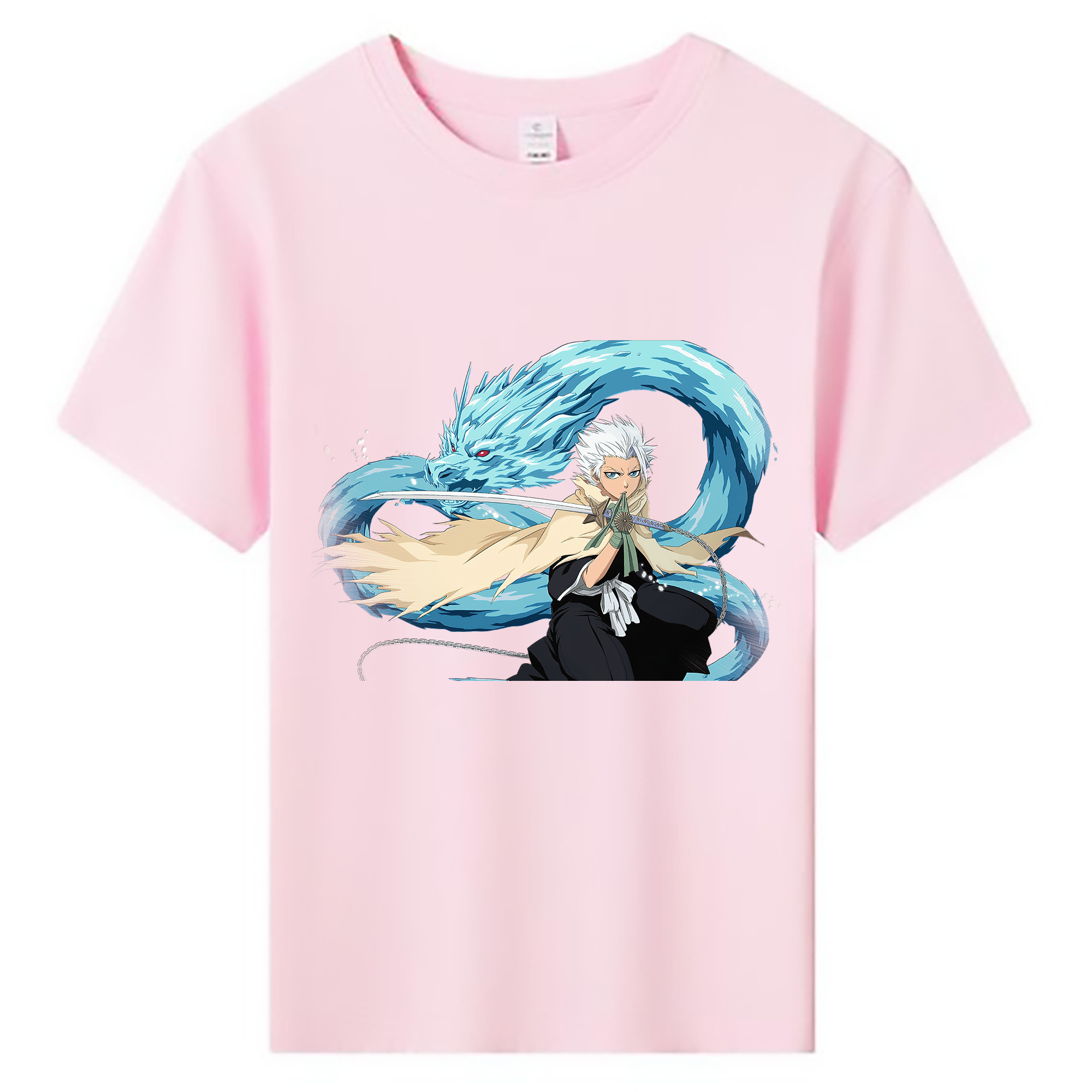 （画像用） ブリーチ 日番谷冬獅郎（ひつがや とうしろう） BLEACH Hitsugaya Toushirou 綿100％キッズTシャツ（フロントプリント）