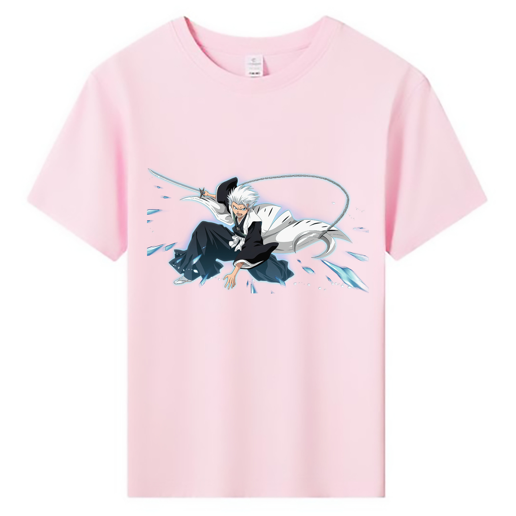 （画像用） ブリーチ 日番谷冬獅郎（ひつがや とうしろう） BLEACH Hitsugaya Toushirou 綿100％キッズTシャツ（フロントプリント）