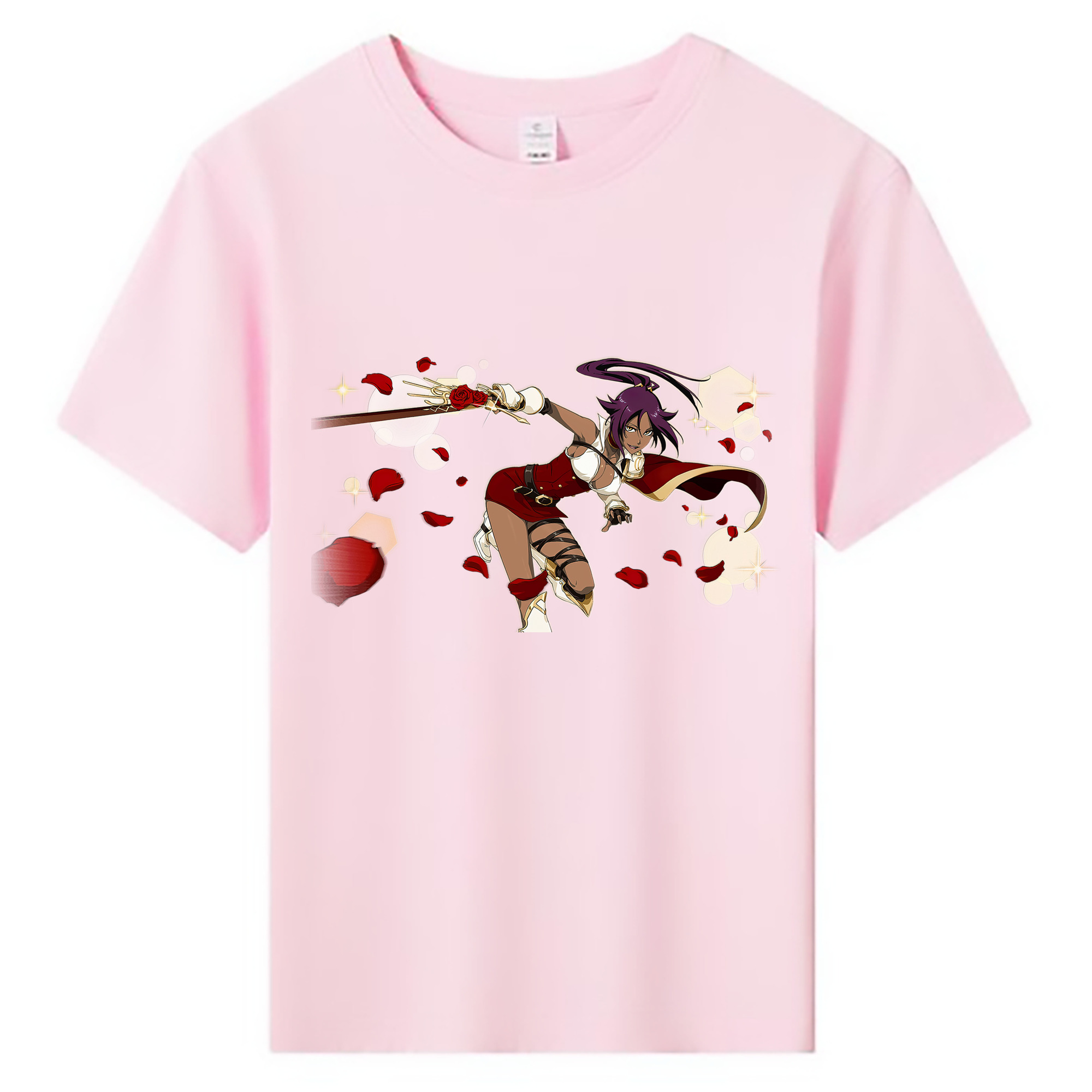 （画像用） ブリーチ 四楓院 夜一（しほういん よるいち） BLEACH Shihouin Yoruichi 綿100％キッズTシャツ（フロントプリント）