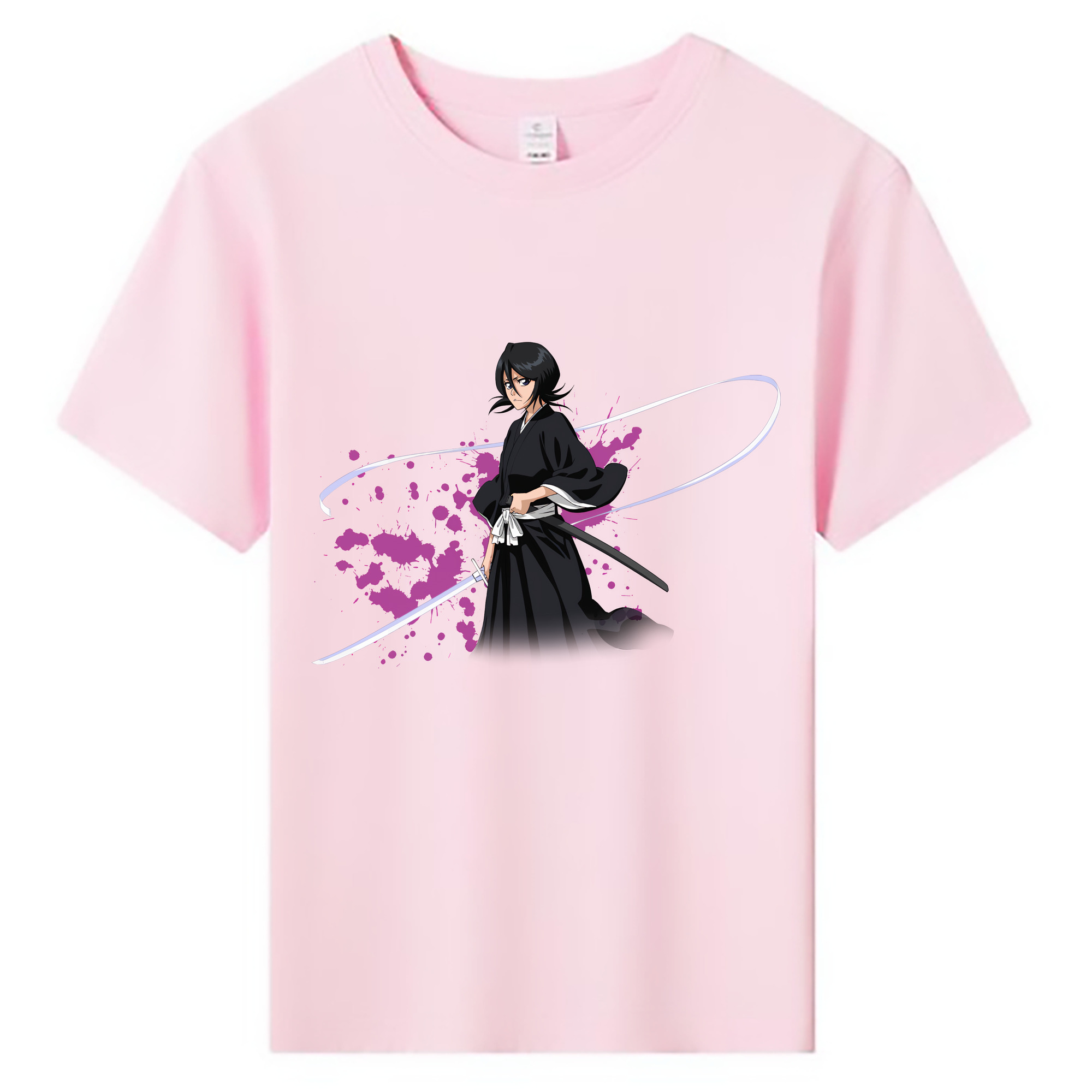（画像用） ブリーチ 朽木ルキア BLEACH Kuchiki Rukia 綿100％キッズTシャツ（フロントプリント）