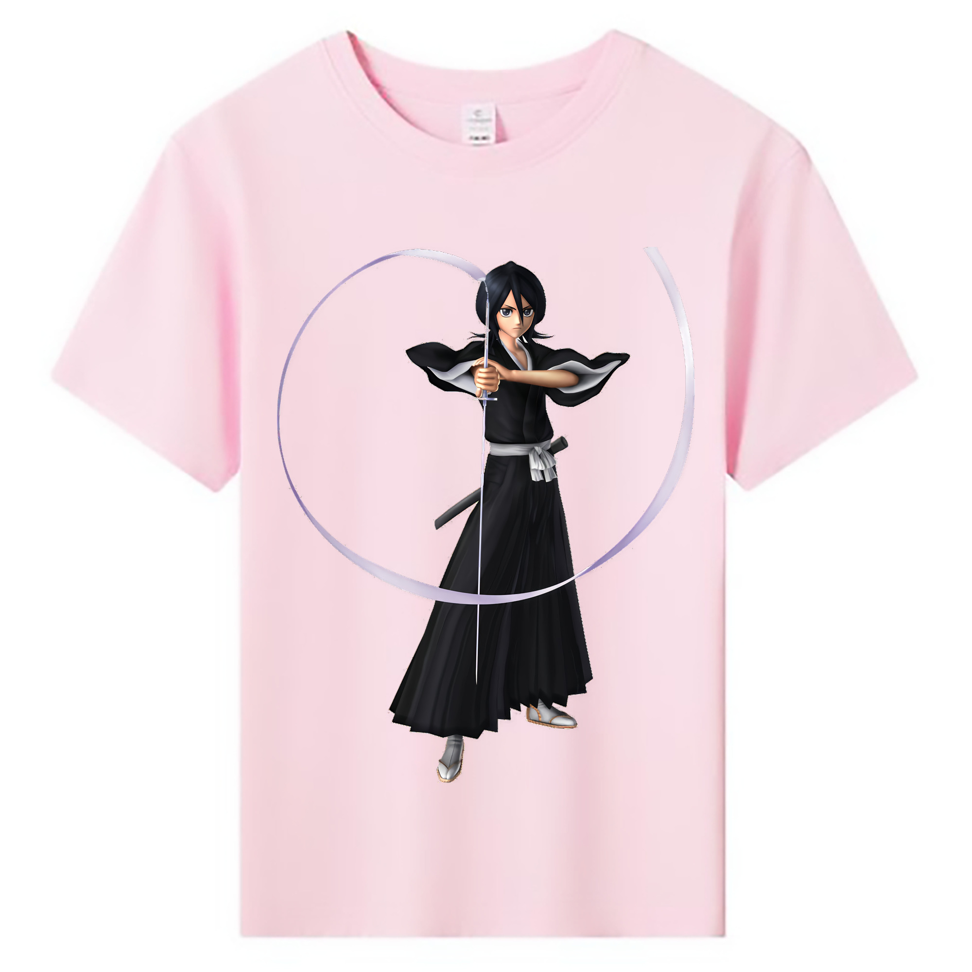 （画像用） ブリーチ 朽木ルキア BLEACH Kuchiki Rukia 綿100％キッズTシャツ（フロントプリント）