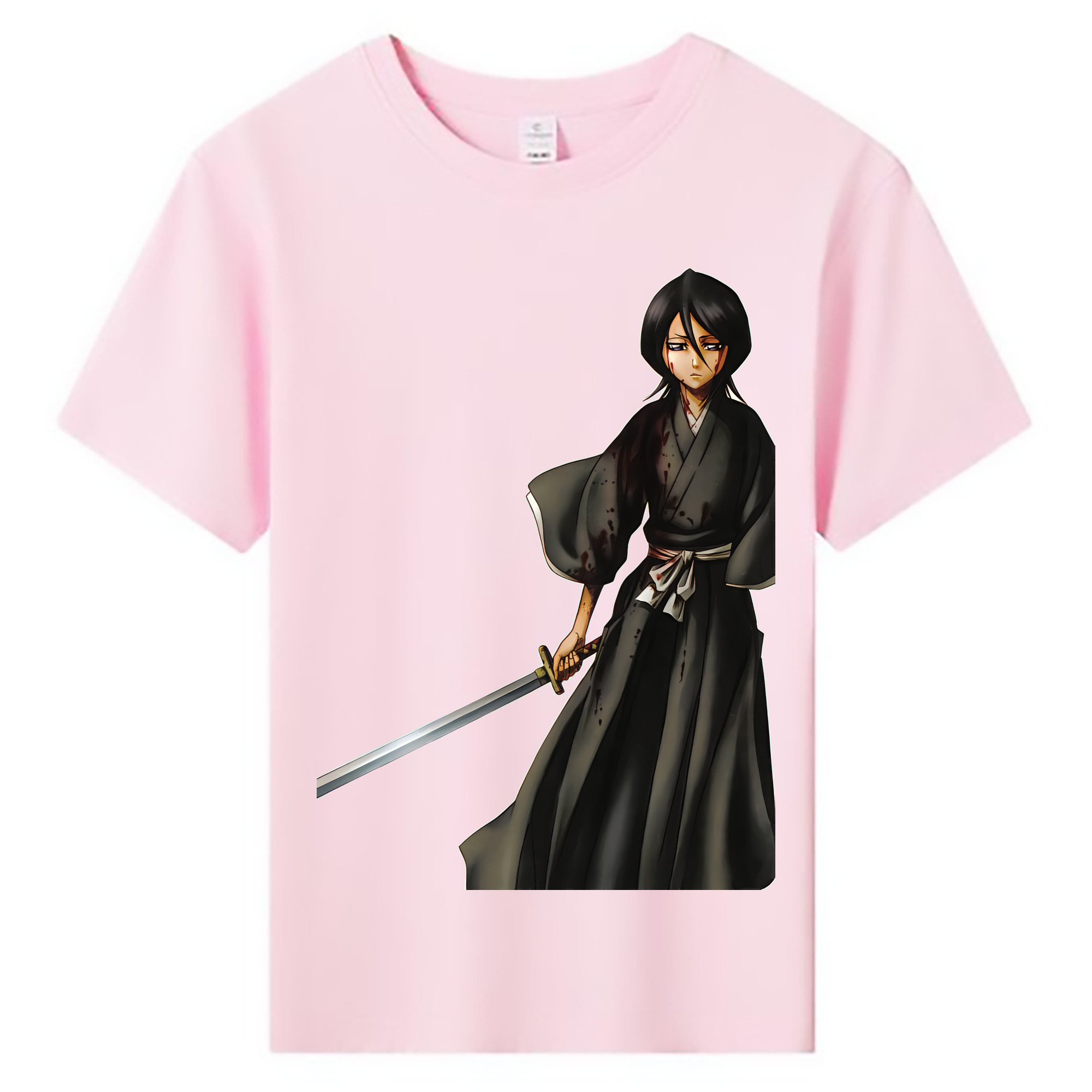 （画像用） ブリーチ 朽木ルキア BLEACH Kuchiki Rukia 綿100％キッズTシャツ（フロントプリント）