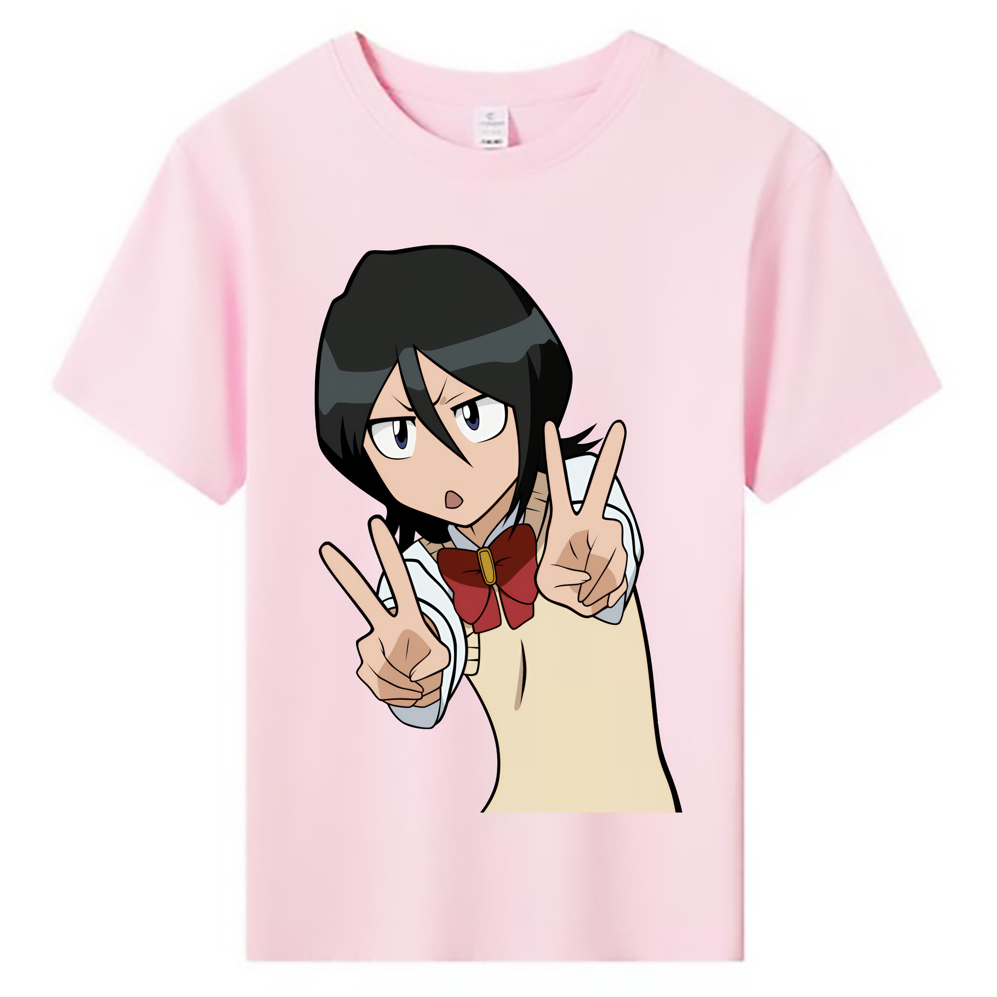 （画像用） ブリーチ 朽木ルキア BLEACH Kuchiki Rukia 綿100％キッズTシャツ（フロントプリント）