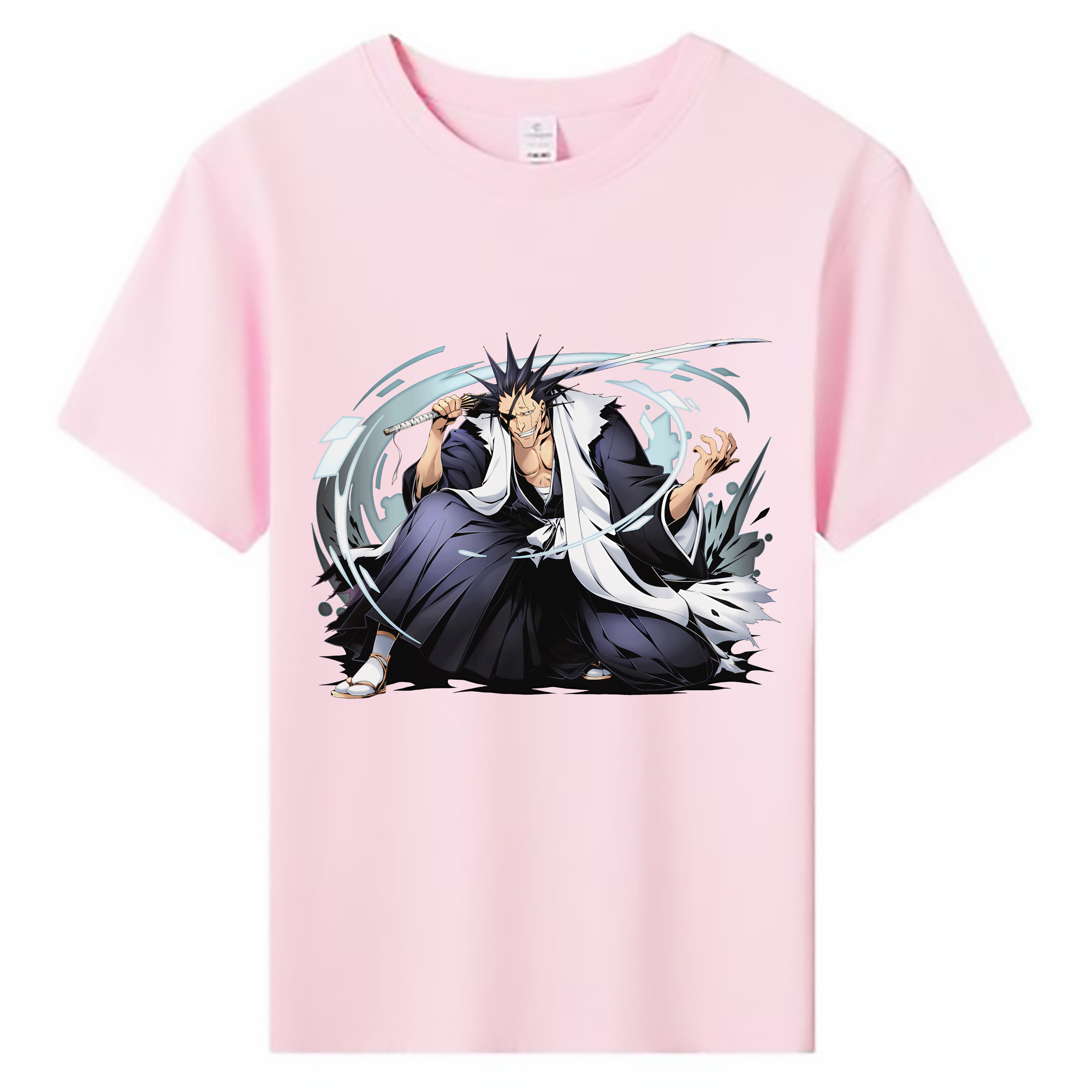（画像用） ブリーチ ざらき けんぱち BLEACH Zaraki Kenpachi 綿100％キッズTシャツ（フロントプリント）