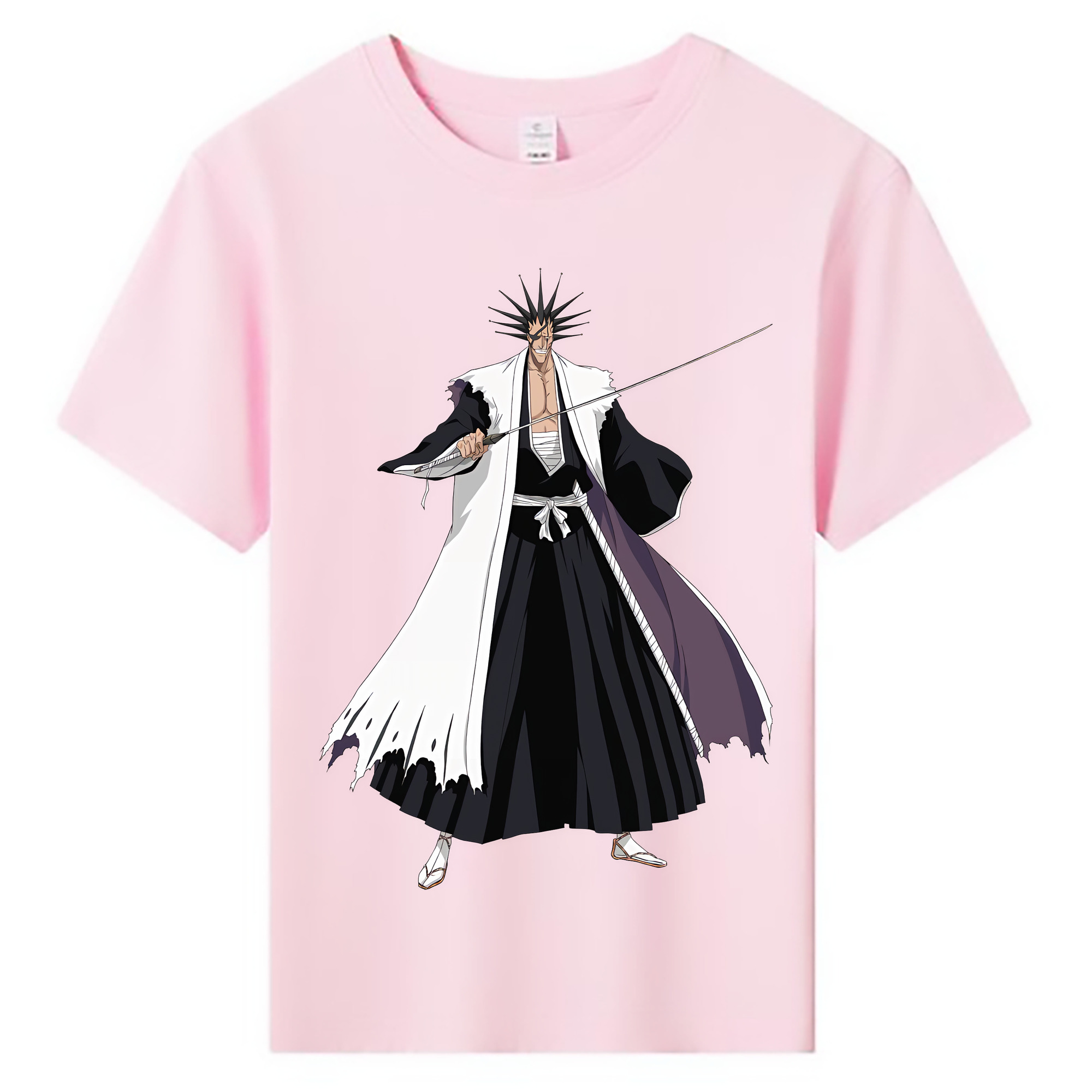 （画像用） ブリーチ ざらき けんぱち BLEACH Zaraki Kenpachi 綿100％キッズTシャツ（フロントプリント）