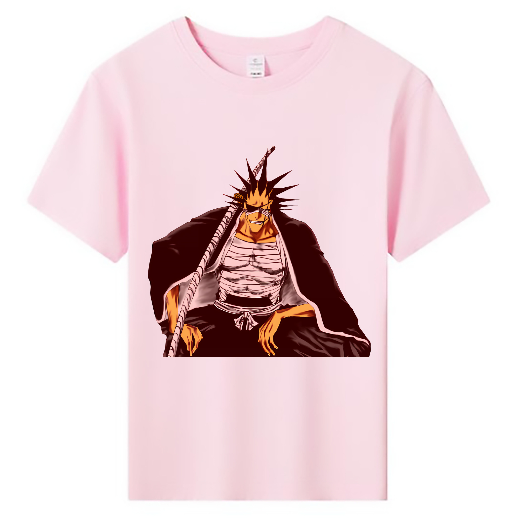 （画像用） ブリーチ ざらき けんぱち BLEACH Zaraki Kenpachi 綿100％キッズTシャツ（フロントプリント）