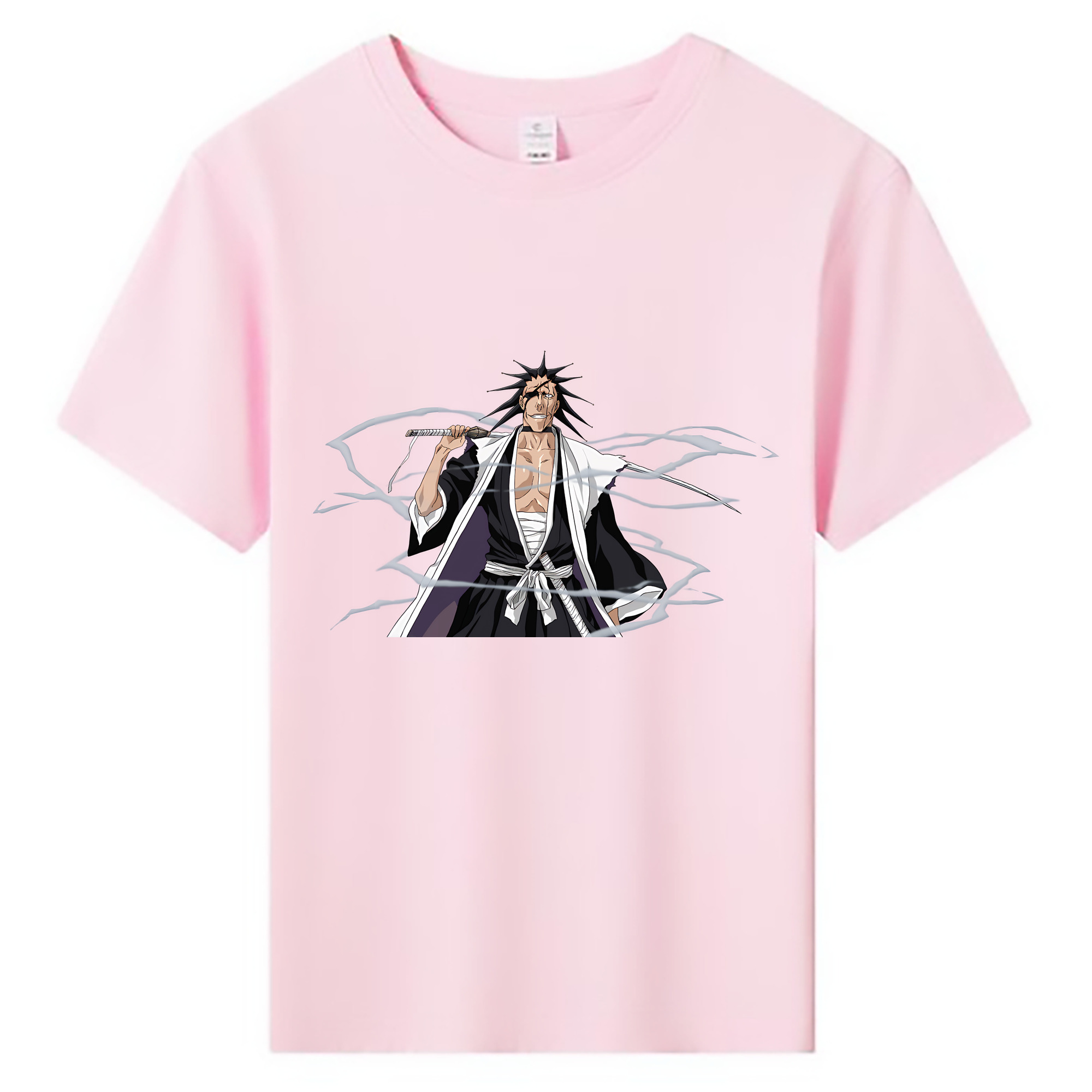 （画像用） ブリーチ ざらき けんぱち BLEACH Zaraki Kenpachi 綿100％キッズTシャツ（フロントプリント）