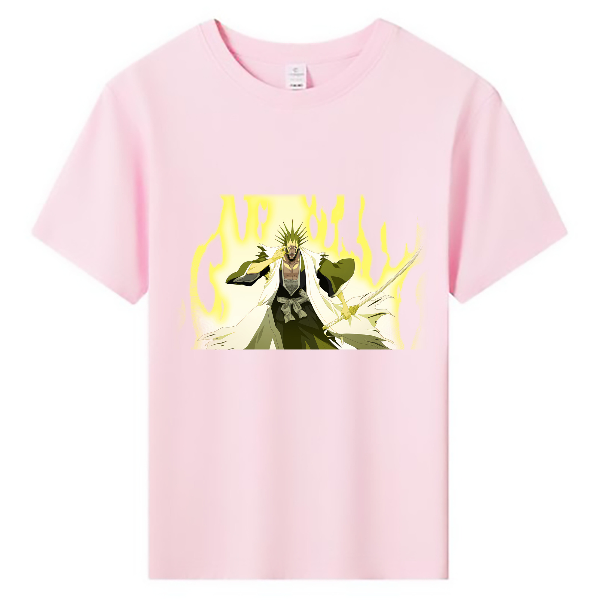 （画像用） ブリーチ ざらき けんぱち BLEACH Zaraki Kenpachi 綿100％キッズTシャツ（フロントプリント）