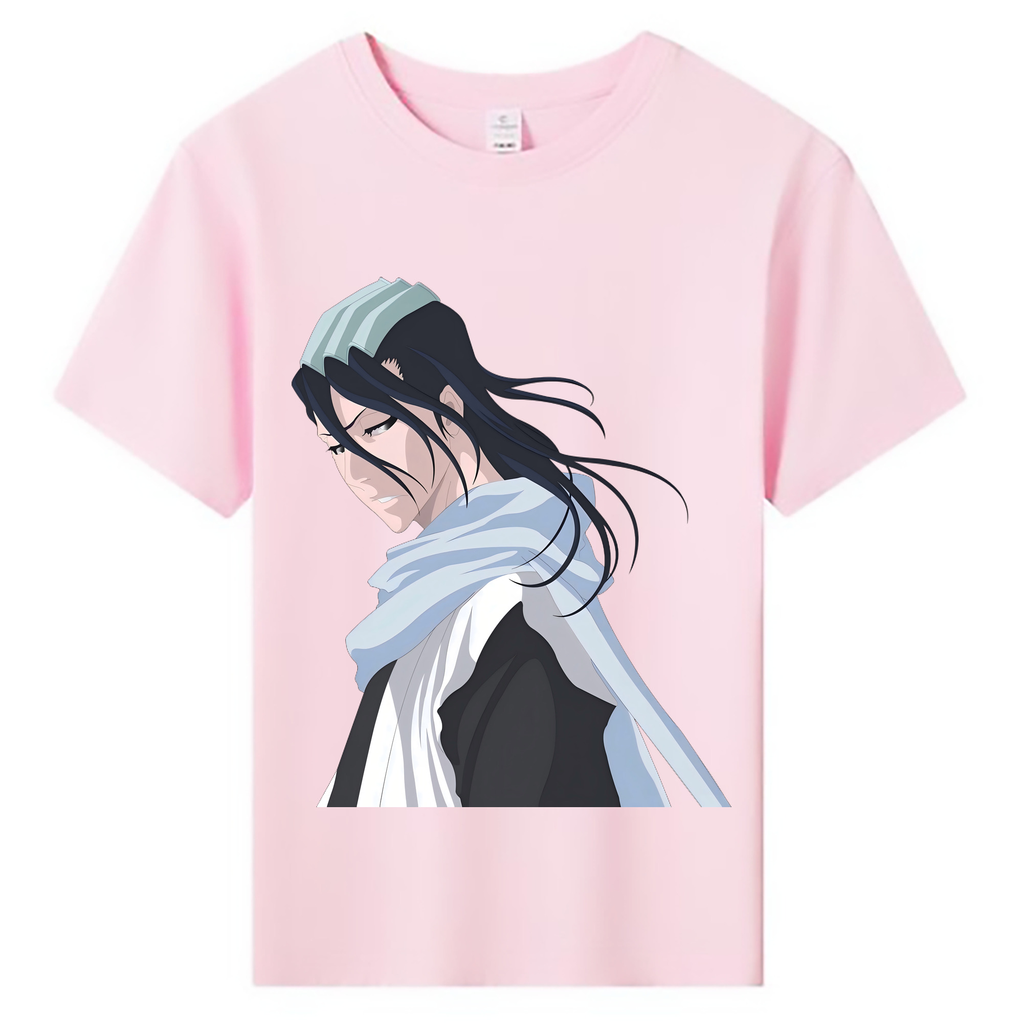 （画像用） ブリーチ くちき びゃくや BLEACH Kuchiki Byakuya 綿100％キッズTシャツ（フロントプリント）