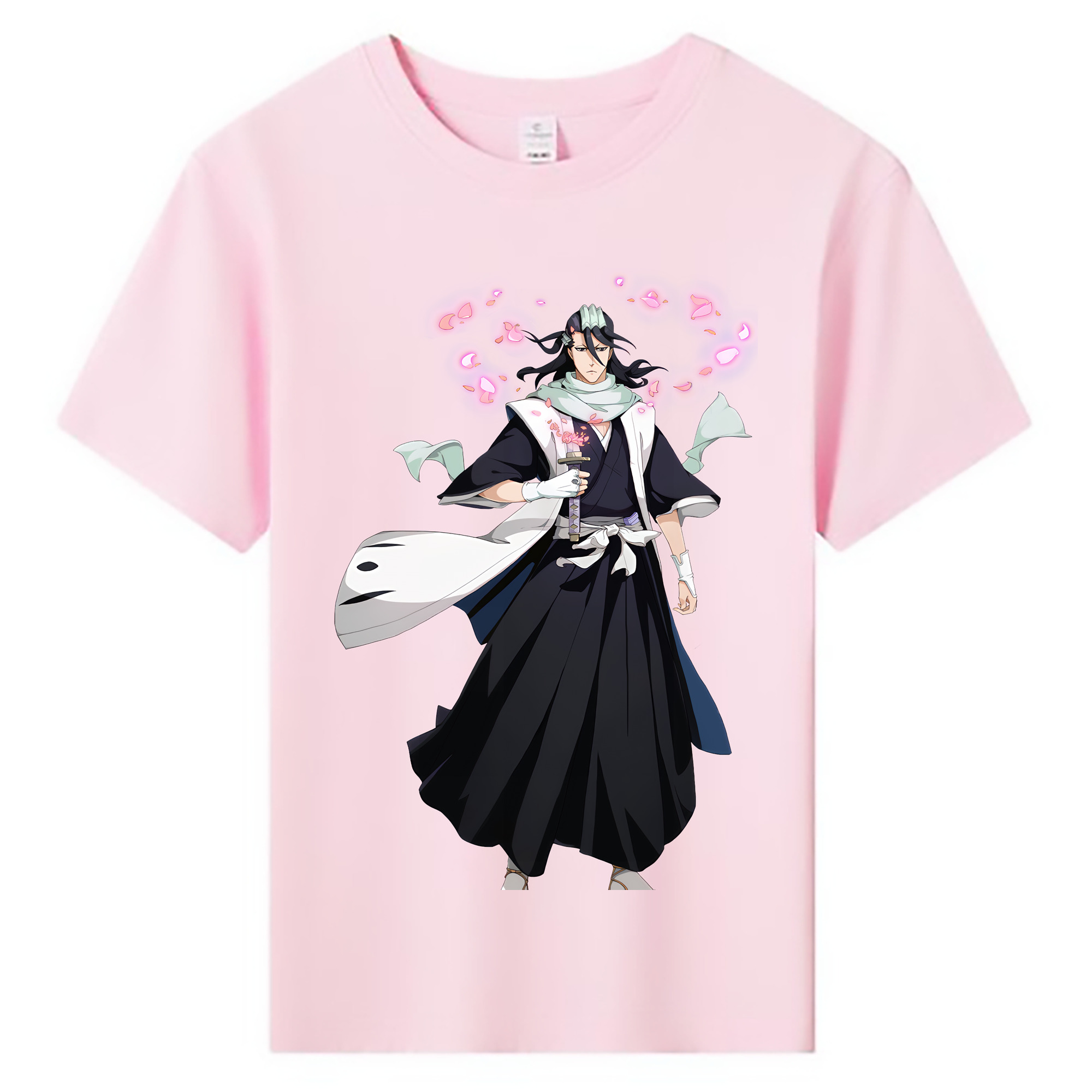 （画像用） ブリーチ くちき びゃくや BLEACH Kuchiki Byakuya 綿100％キッズTシャツ（フロントプリント）