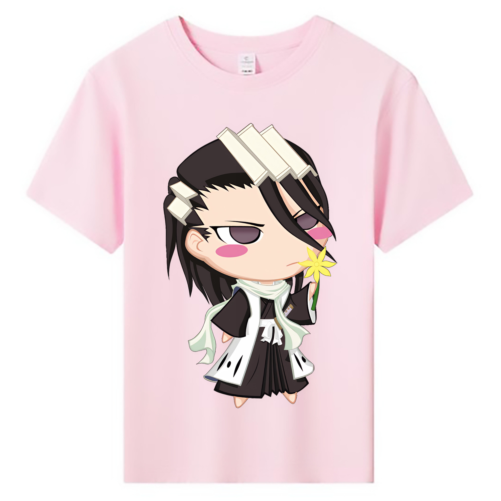 （画像用） ブリーチ くちき びゃくや BLEACH Kuchiki Byakuya 綿100％キッズTシャツ（フロントプリント）