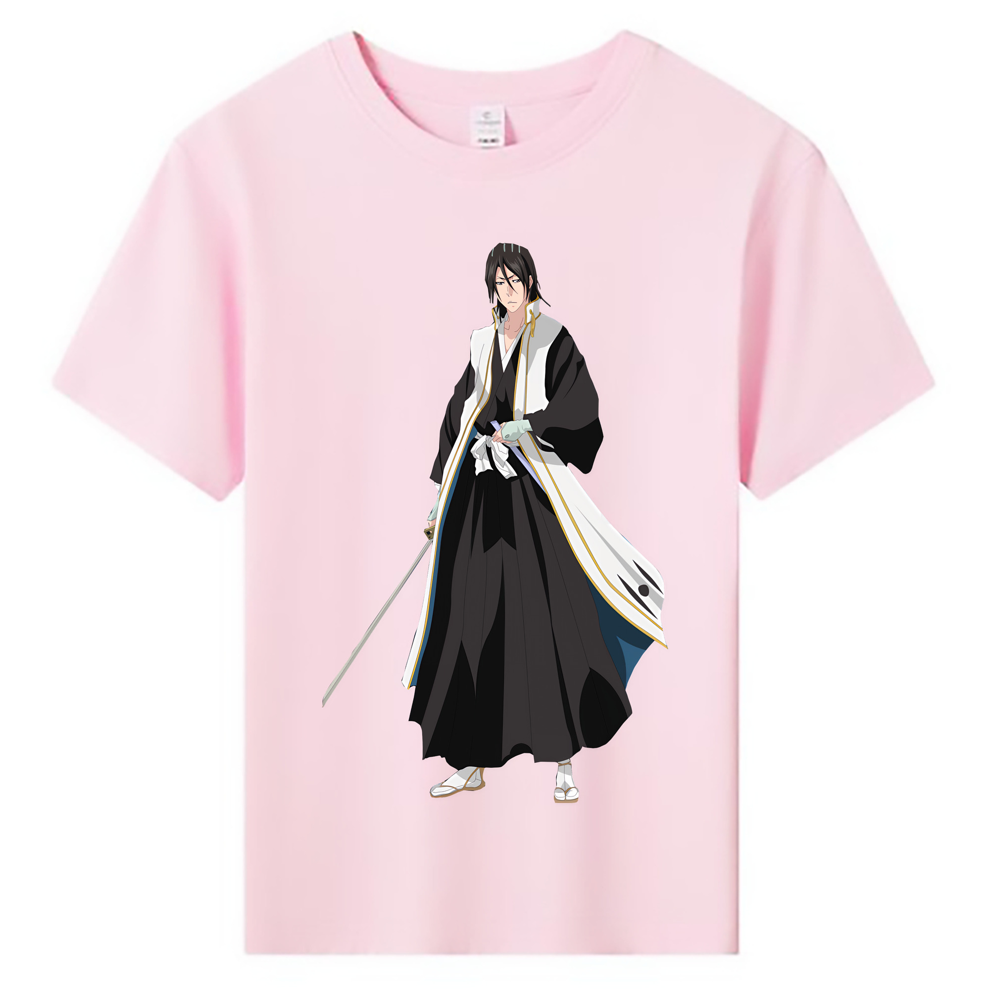 （画像用） ブリーチ くちき びゃくや BLEACH Kuchiki Byakuya 綿100％キッズTシャツ（フロントプリント）