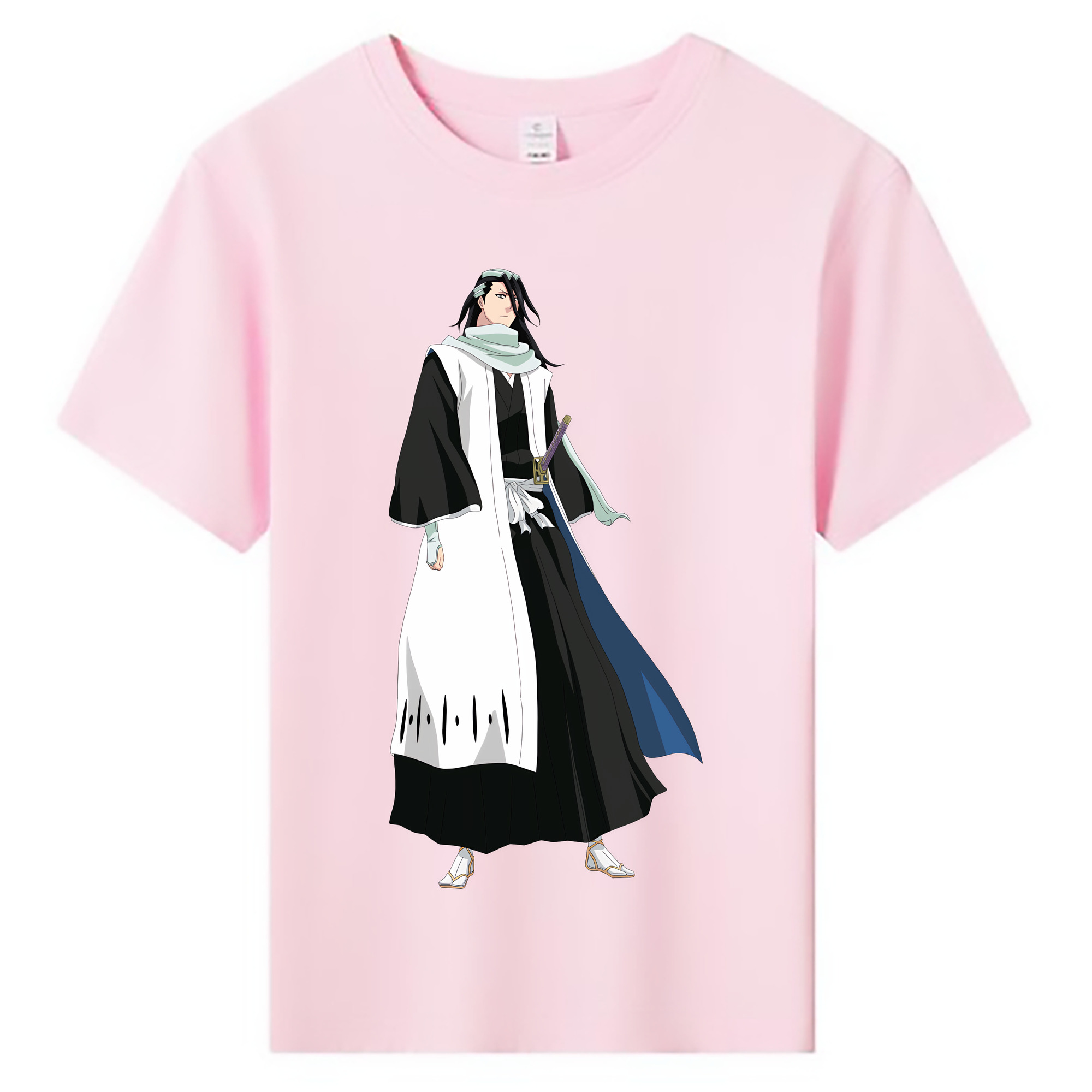 （画像用） ブリーチ くちき びゃくや BLEACH Kuchiki Byakuya 綿100％キッズTシャツ（フロントプリント）