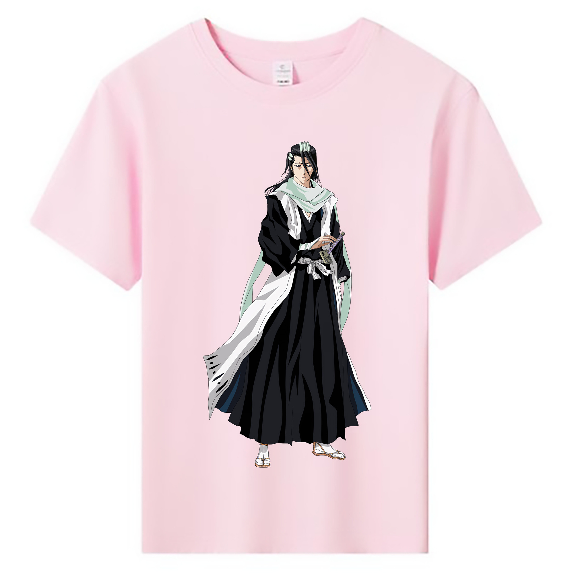 （画像用） ブリーチ くちき びゃくや BLEACH Kuchiki Byakuya 綿100％キッズTシャツ（フロントプリント）