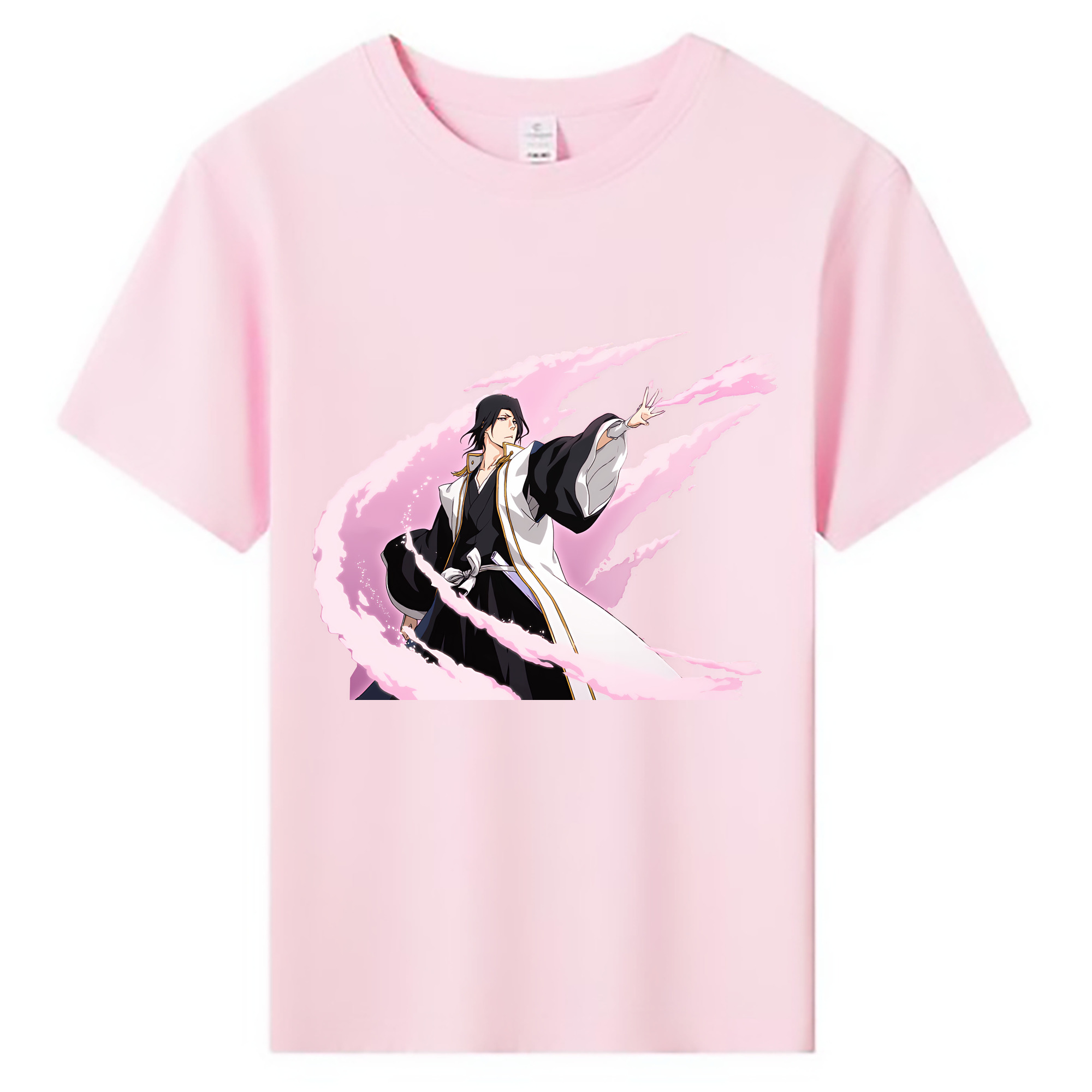 （画像用） ブリーチ くちき びゃくや BLEACH Kuchiki Byakuya 綿100％キッズTシャツ（フロントプリント）