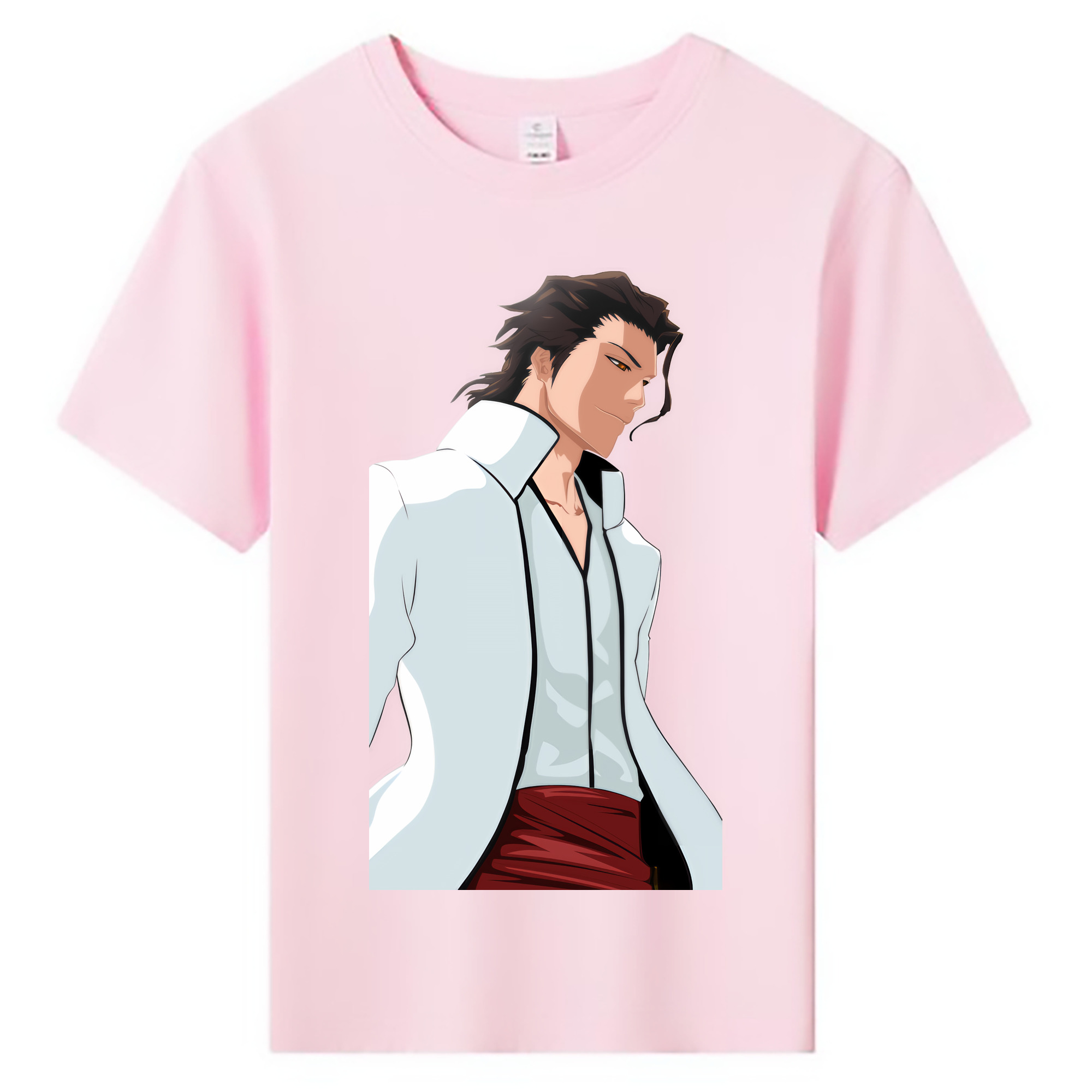 （画像用） ブリーチ 藍染 惣右介（あいぜん そうすけ） BLEACH Aizen Sousuke 綿100％キッズTシャツ（フロントプリント）