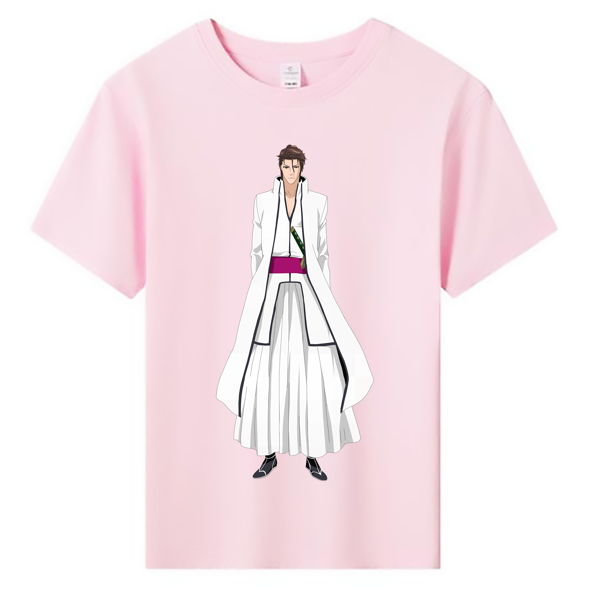 （画像用） ブリーチ 藍染 惣右介（あいぜん そうすけ） BLEACH Aizen Sousuke 綿100％キッズTシャツ（フロントプリント）