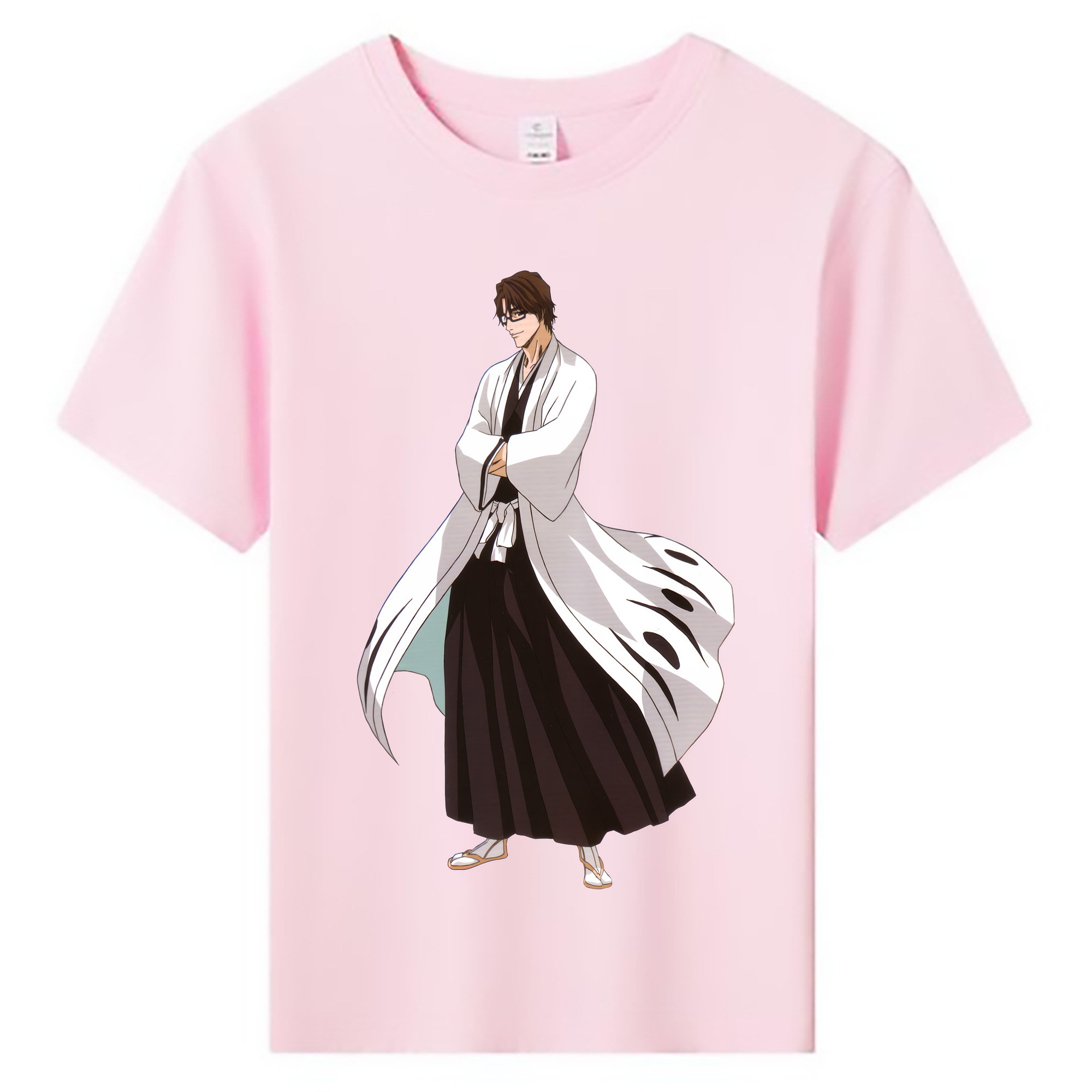（画像用） ブリーチ 藍染 惣右介（あいぜん そうすけ） BLEACH Aizen Sousuke 綿100％キッズTシャツ（フロントプリント）