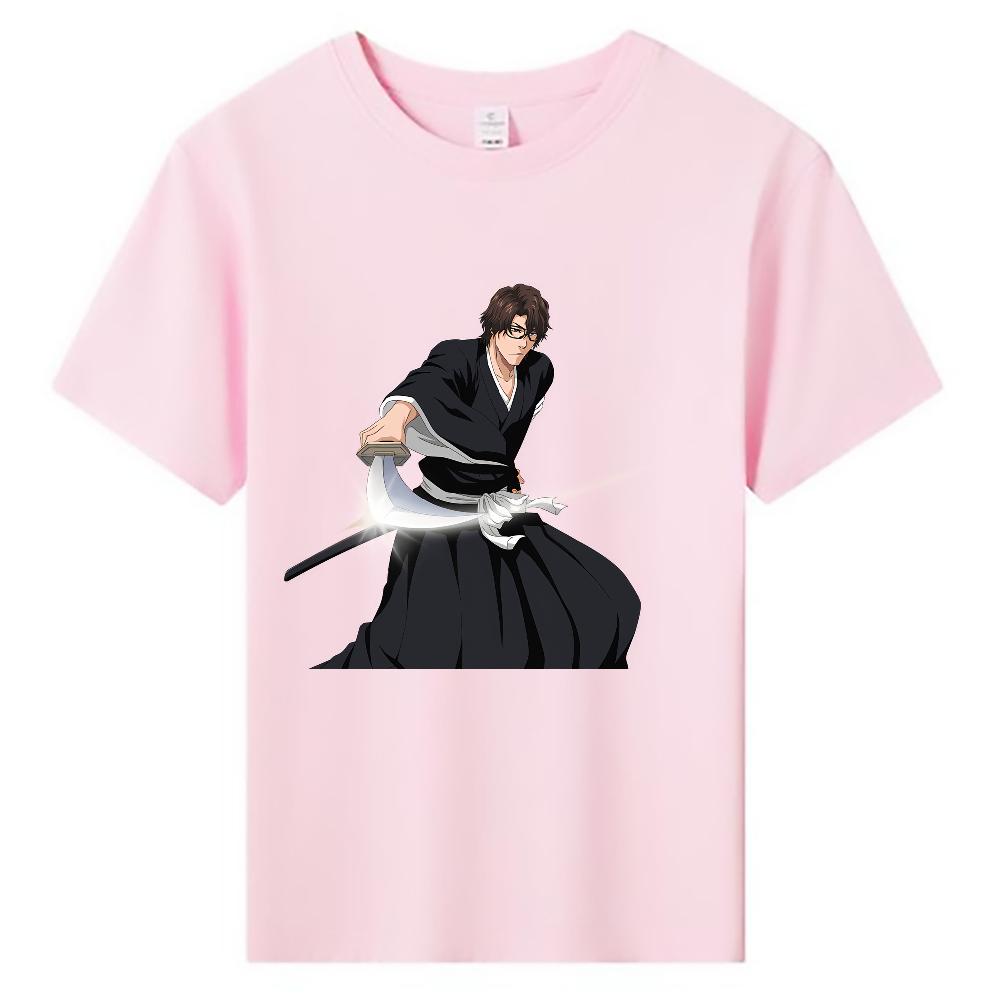 （画像用） ブリーチ 藍染 惣右介（あいぜん そうすけ） BLEACH Aizen Sousuke 綿100％キッズTシャツ（フロントプリント）