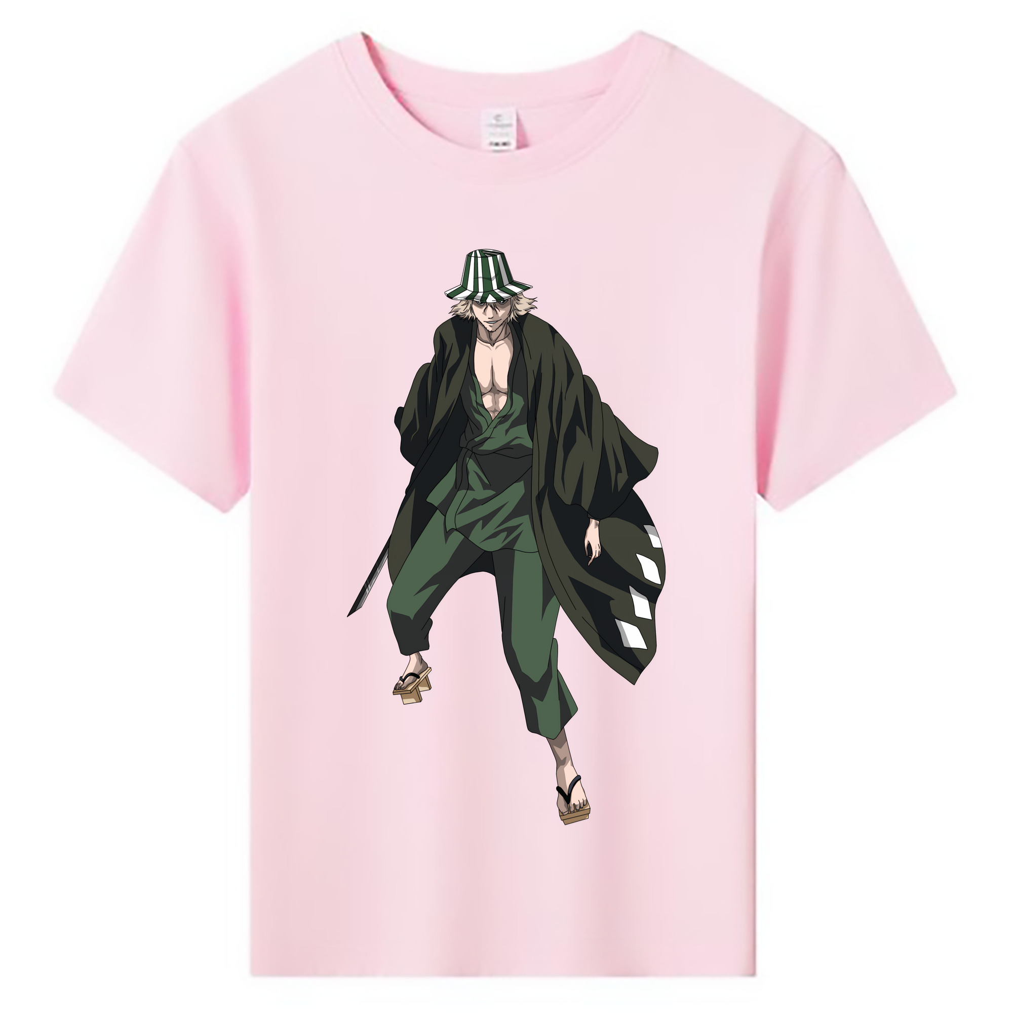 （画像用） "ブリーチ 浦原 喜助（うらはら きすけ） BLEACH Urahara Kisuke " 綿100％キッズTシャツ（フロントプリント）