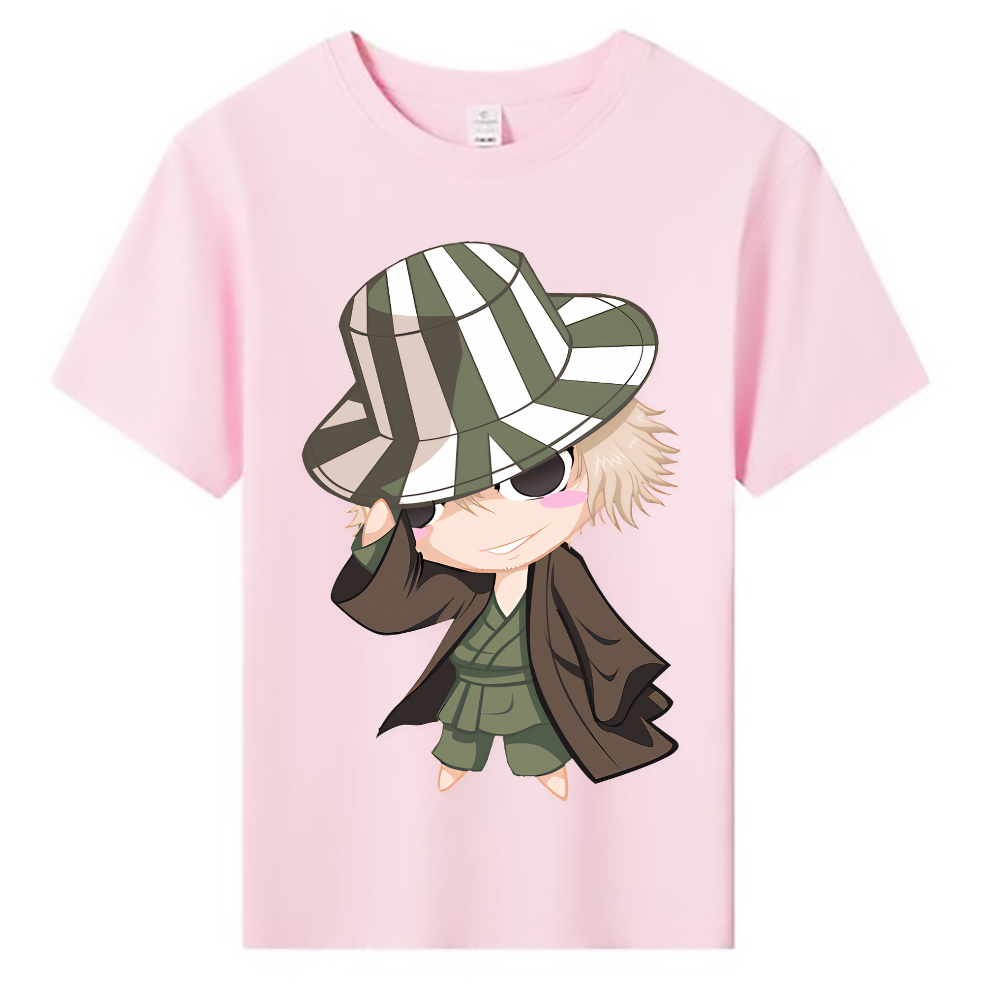 （画像用） "ブリーチ 浦原 喜助（うらはら きすけ） BLEACH Urahara Kisuke " 綿100％キッズTシャツ（フロントプリント）