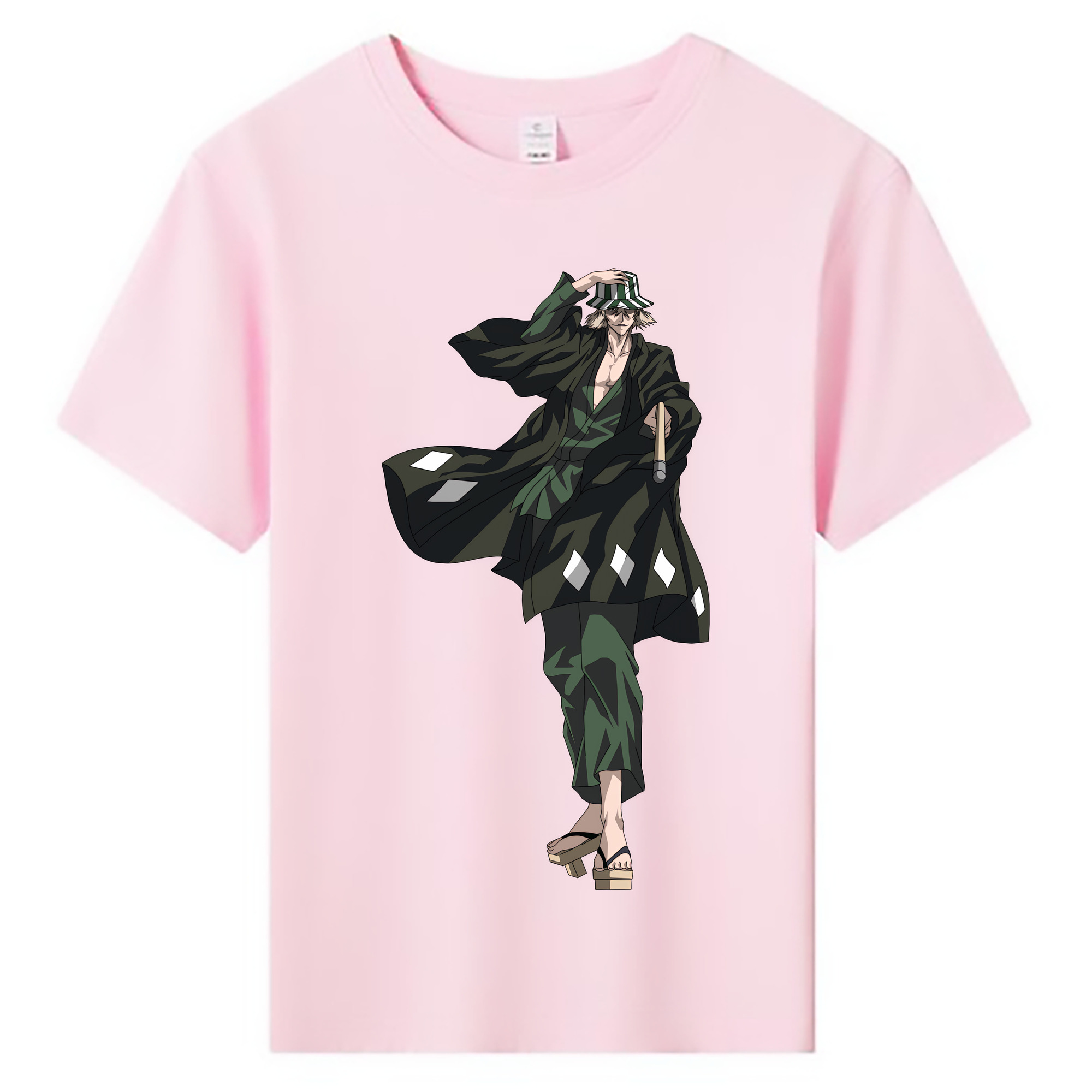 （画像用） "ブリーチ 浦原 喜助（うらはら きすけ） BLEACH Urahara Kisuke " 綿100％キッズTシャツ（フロントプリント）