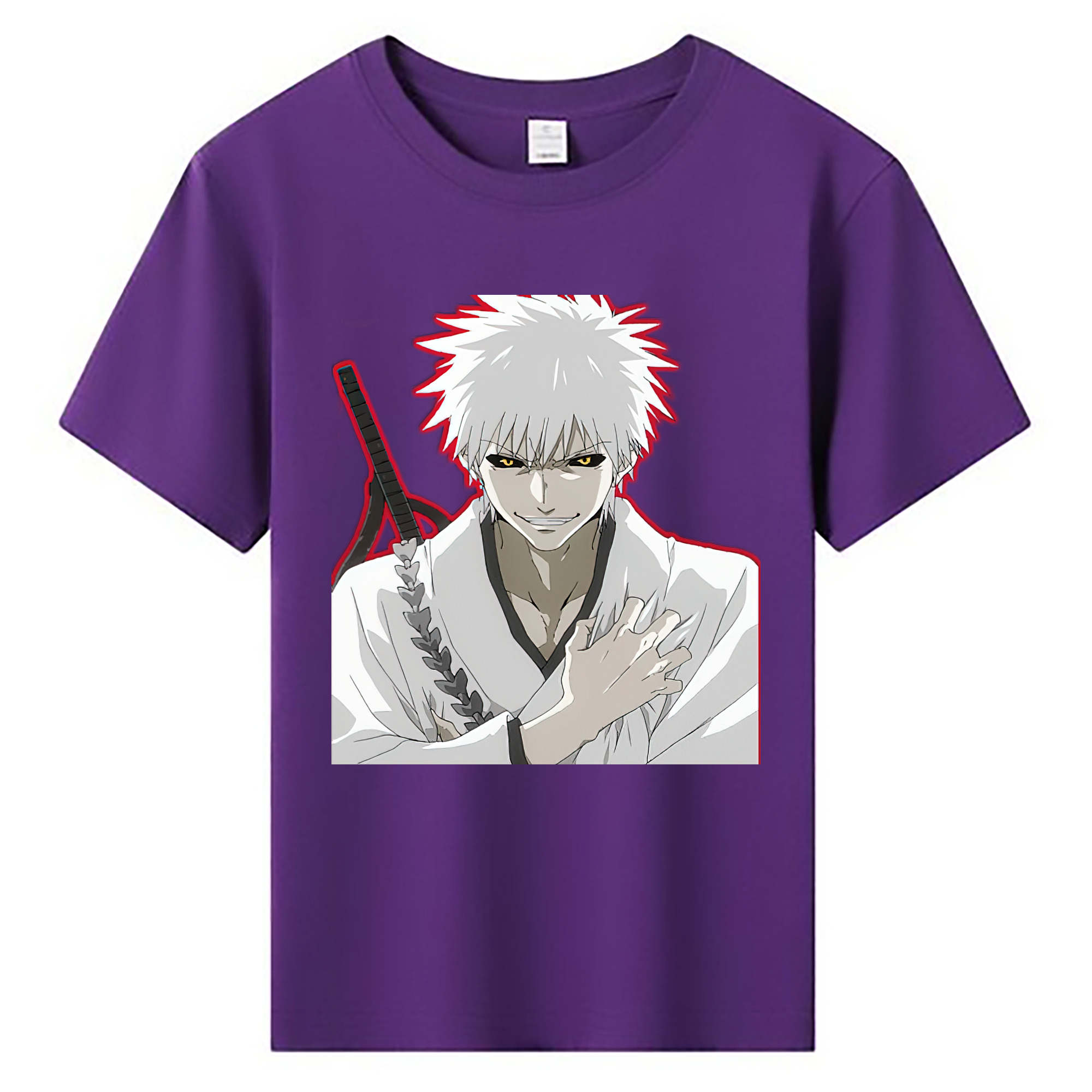（画像用） ブリーチ 黒崎一護（くろさき いちご）BLEACH Kurosaki Ichigo 綿100％キッズTシャツ（フロントプリント）
