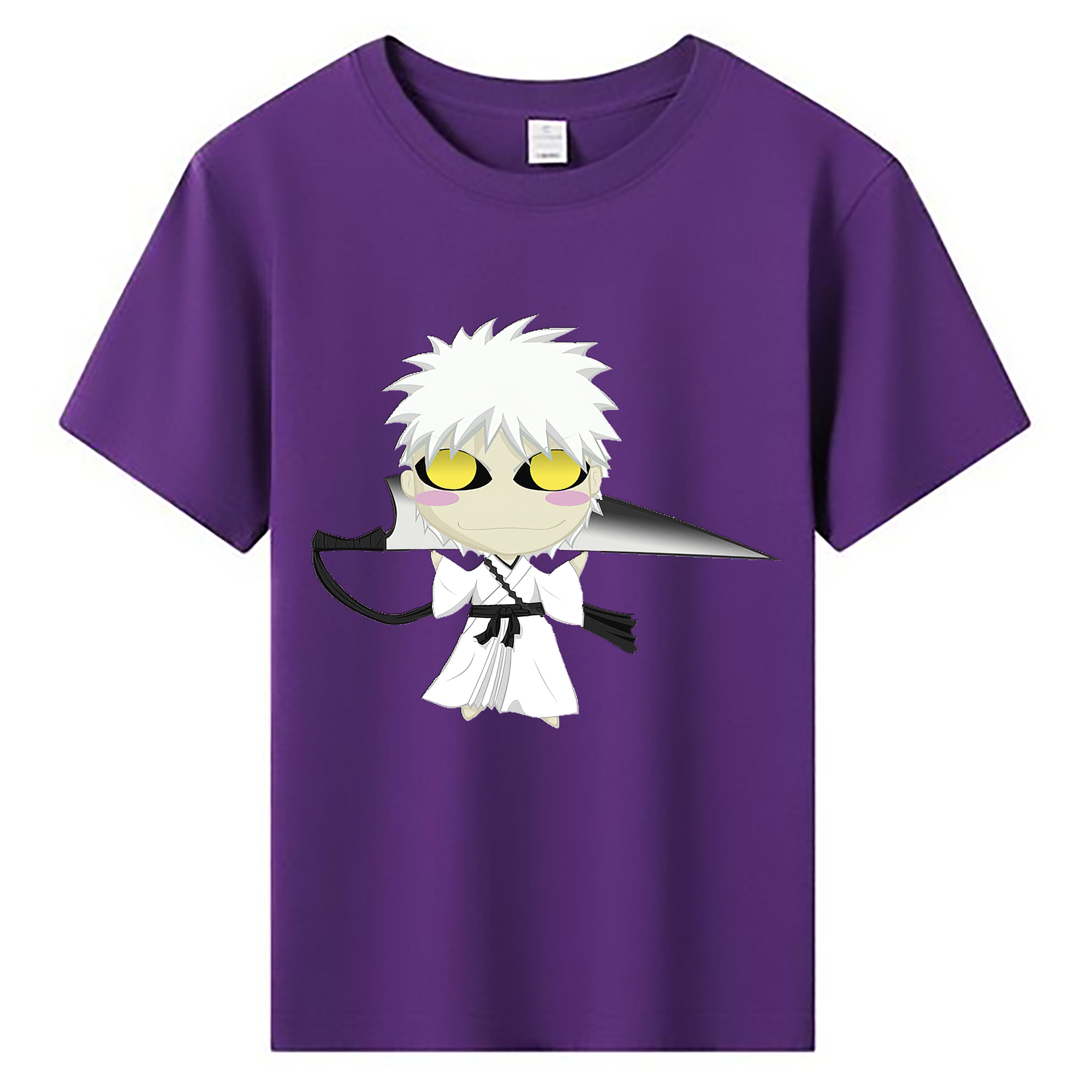（画像用） ブリーチ 黒崎一護（くろさき いちご）BLEACH Kurosaki Ichigo 綿100％キッズTシャツ（フロントプリント）