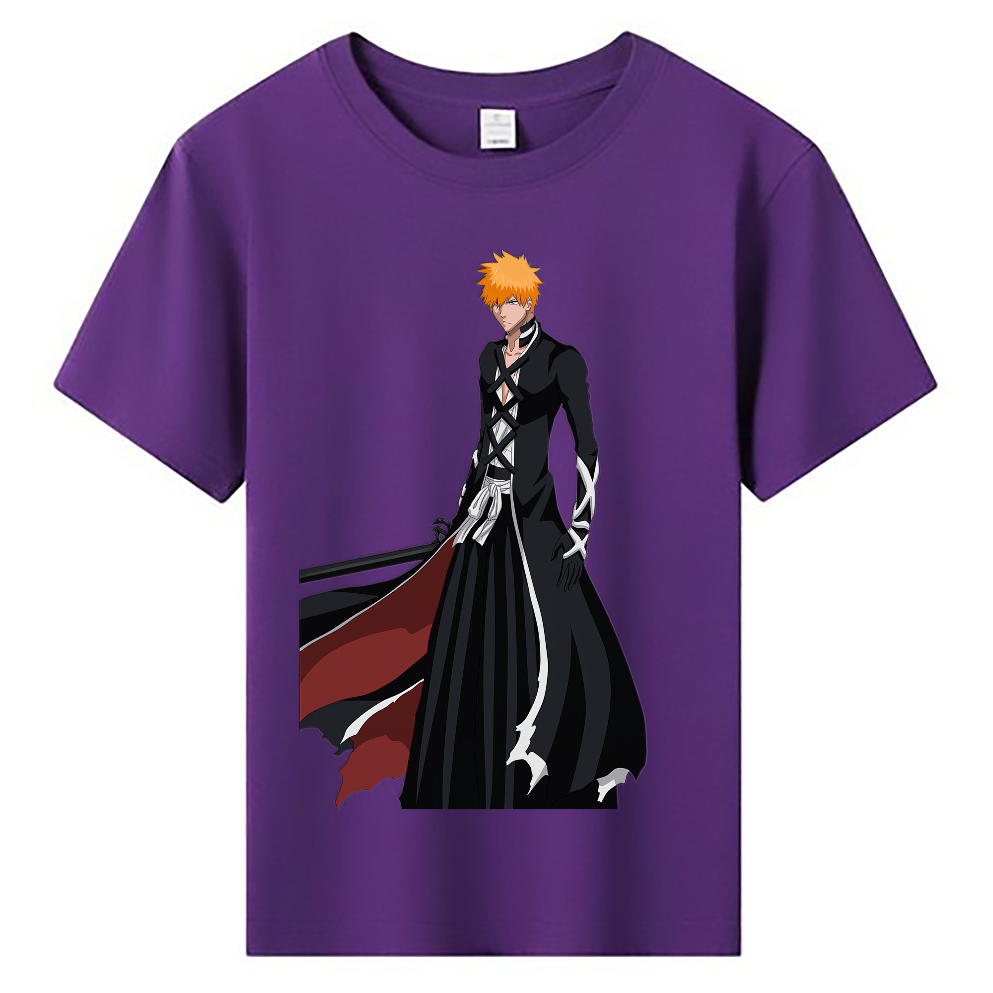（画像用） ブリーチ 黒崎一護（くろさき いちご）BLEACH Kurosaki Ichigo 綿100％キッズTシャツ（フロントプリント）