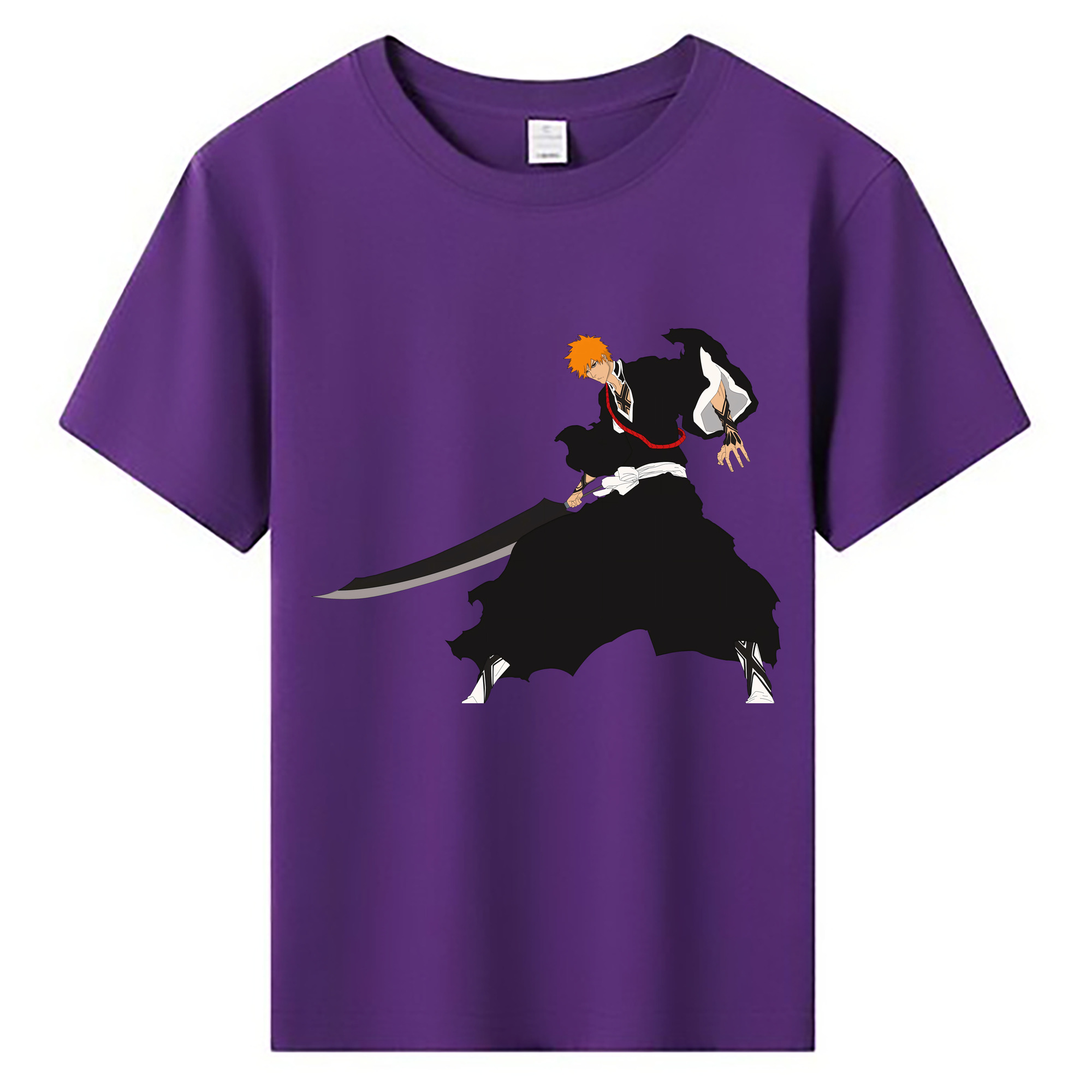 （画像用） ブリーチ 黒崎一護（くろさき いちご）BLEACH Kurosaki Ichigo 綿100％キッズTシャツ（フロントプリント）
