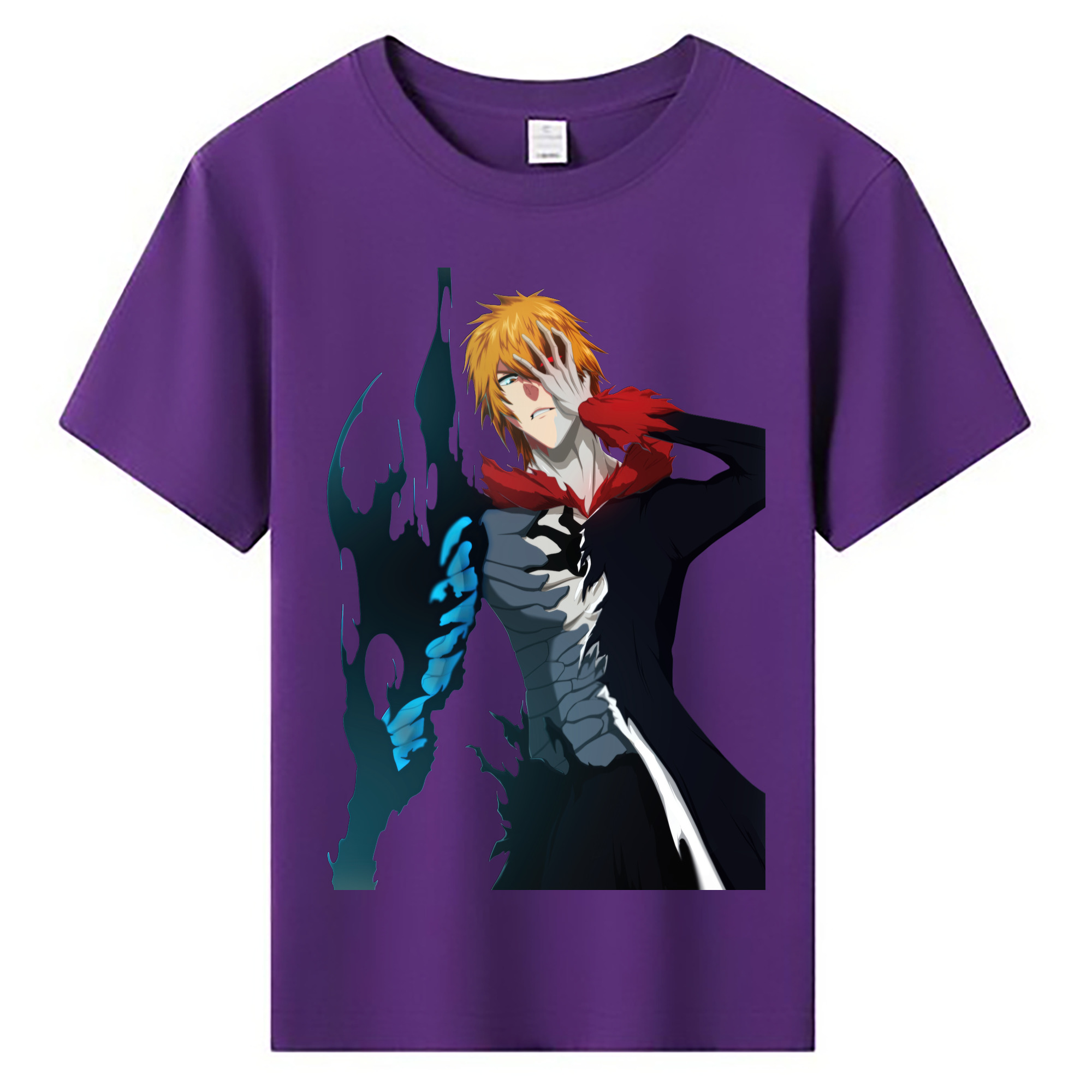（画像用） ブリーチ 黒崎一護（くろさき いちご）BLEACH Kurosaki Ichigo 綿100％キッズTシャツ（フロントプリント）