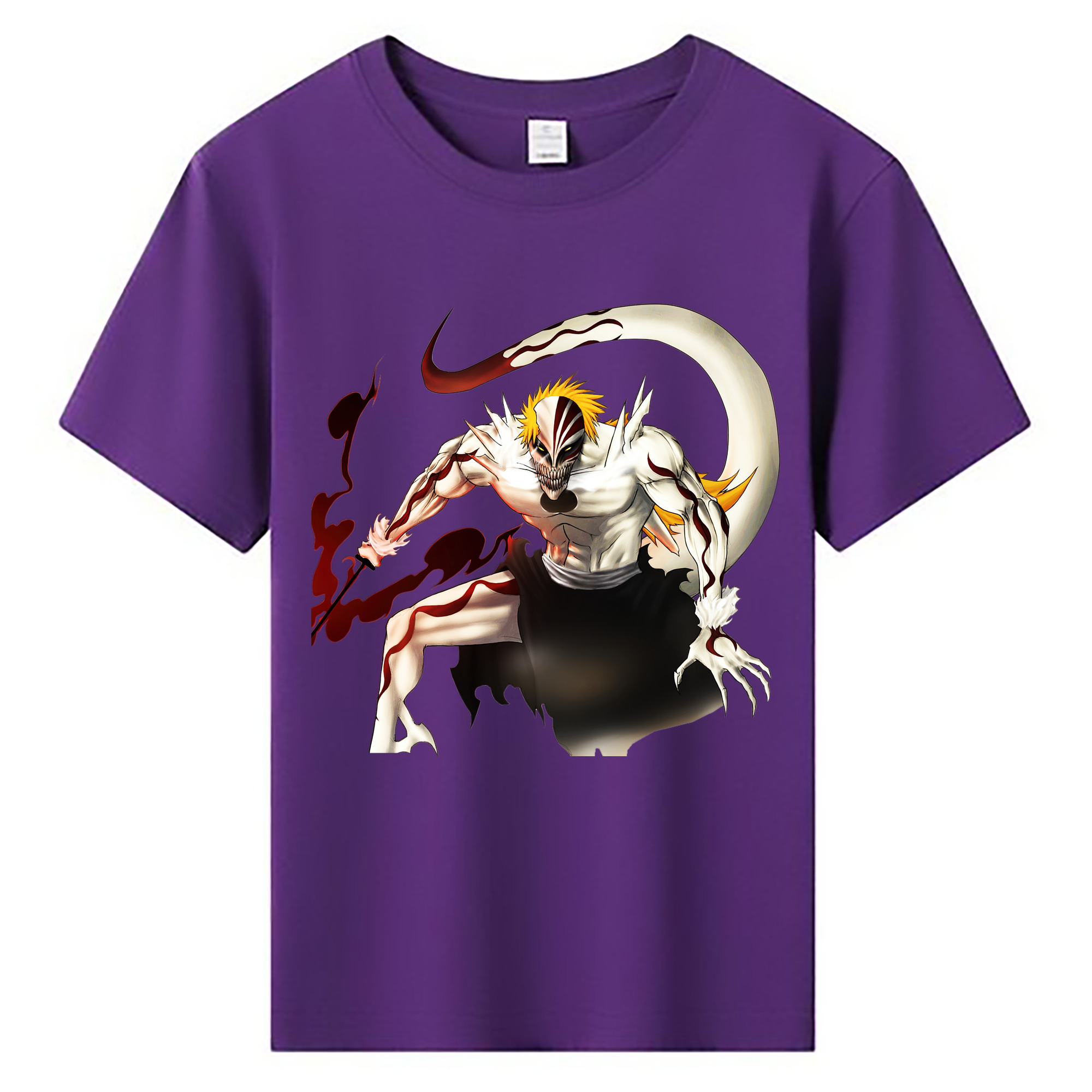 （画像用） ブリーチ 黒崎一護（くろさき いちご）BLEACH Kurosaki Ichigo 綿100％キッズTシャツ（フロントプリント）