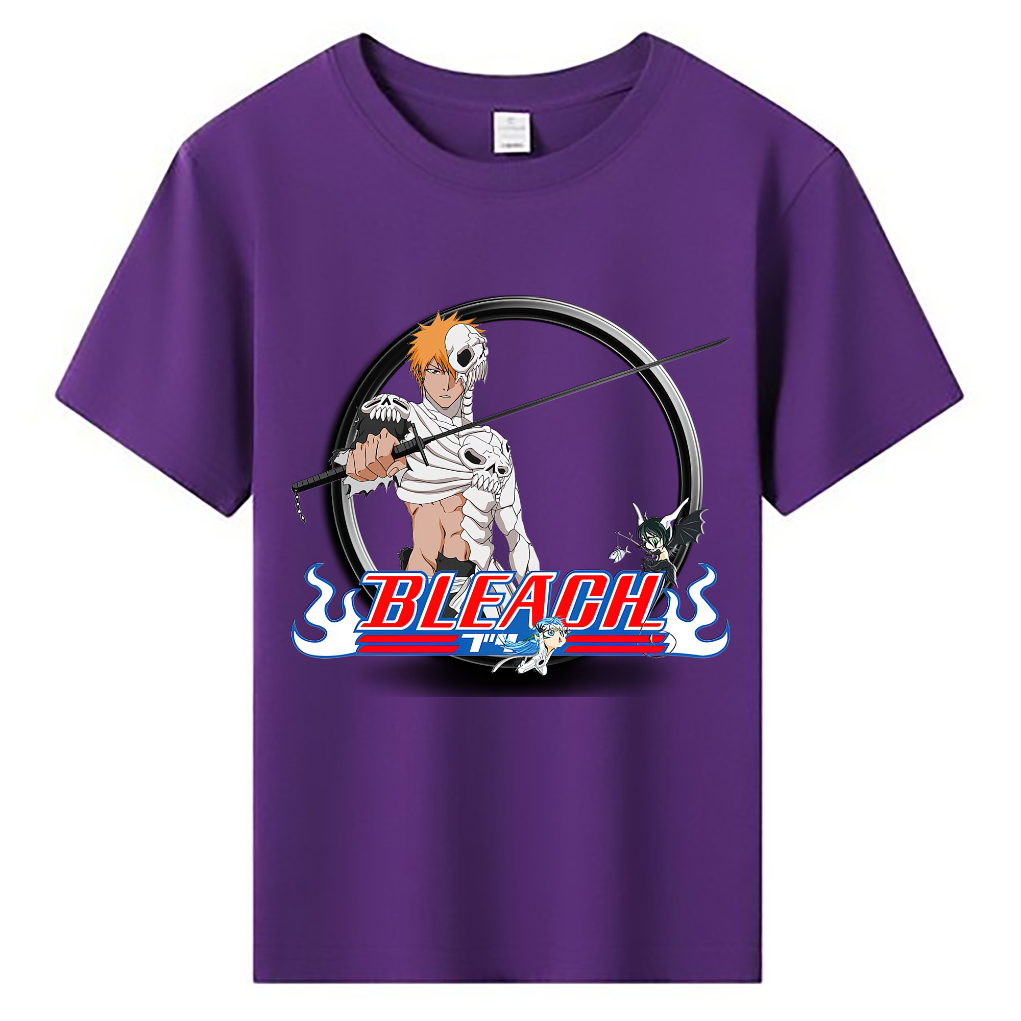 （画像用） ブリーチ 黒崎一護（くろさき いちご）BLEACH Kurosaki Ichigo 綿100％キッズTシャツ（フロントプリント）