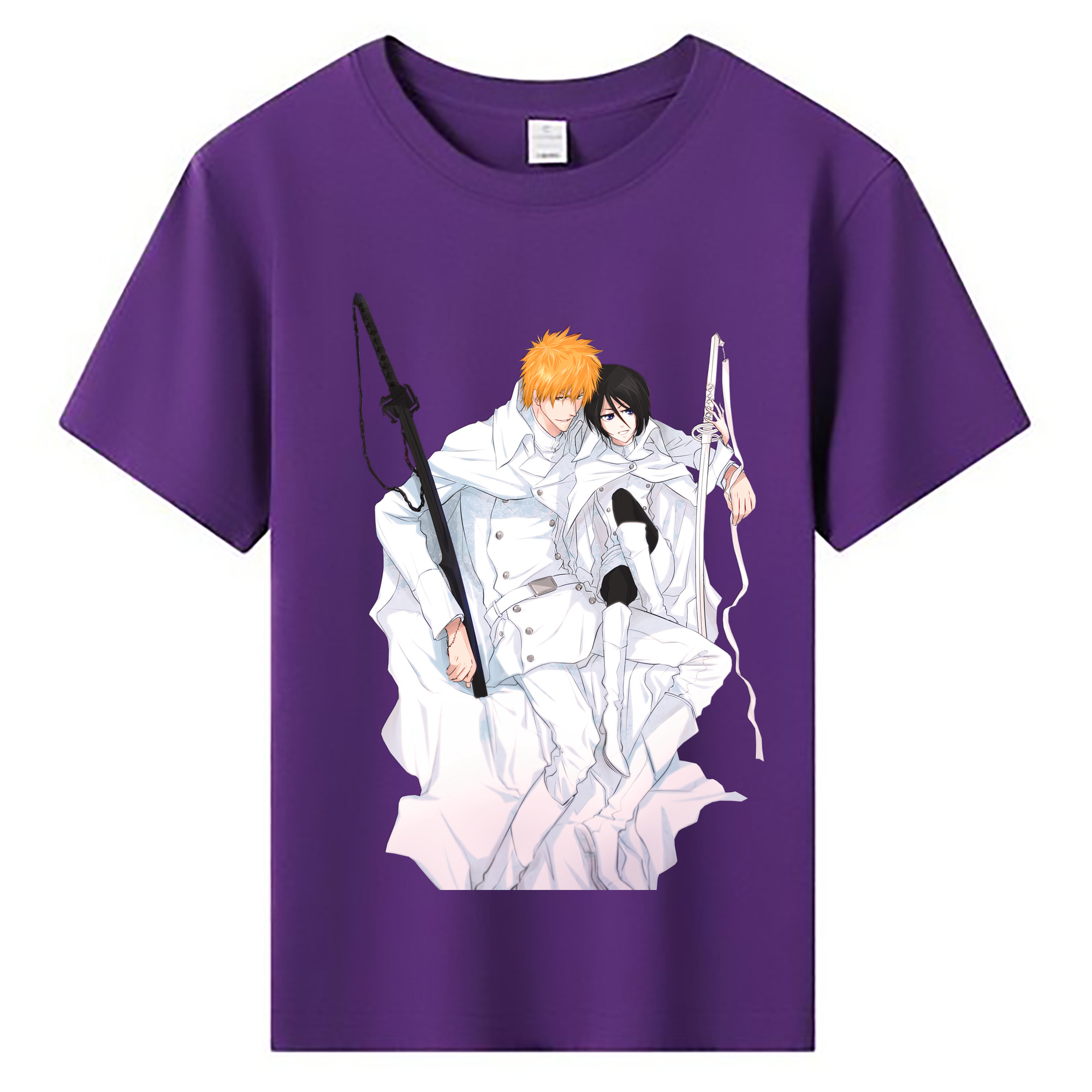 （画像用） ブリーチ 黒崎一護（くろさき いちご）BLEACH Kurosaki Ichigo 綿100％キッズTシャツ（フロントプリント）