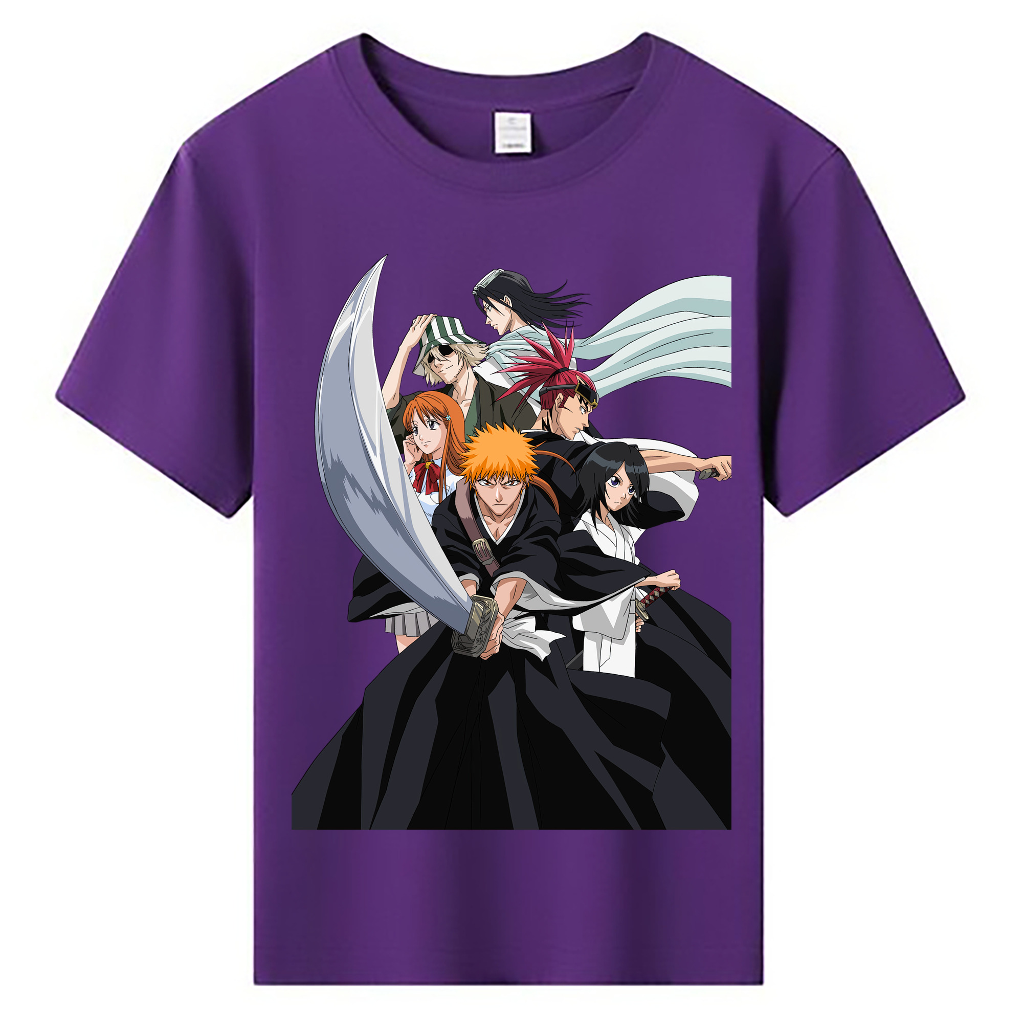 （画像用） ブリーチ 黒崎一護（くろさき いちご）BLEACH Kurosaki Ichigo 綿100％キッズTシャツ（フロントプリント）