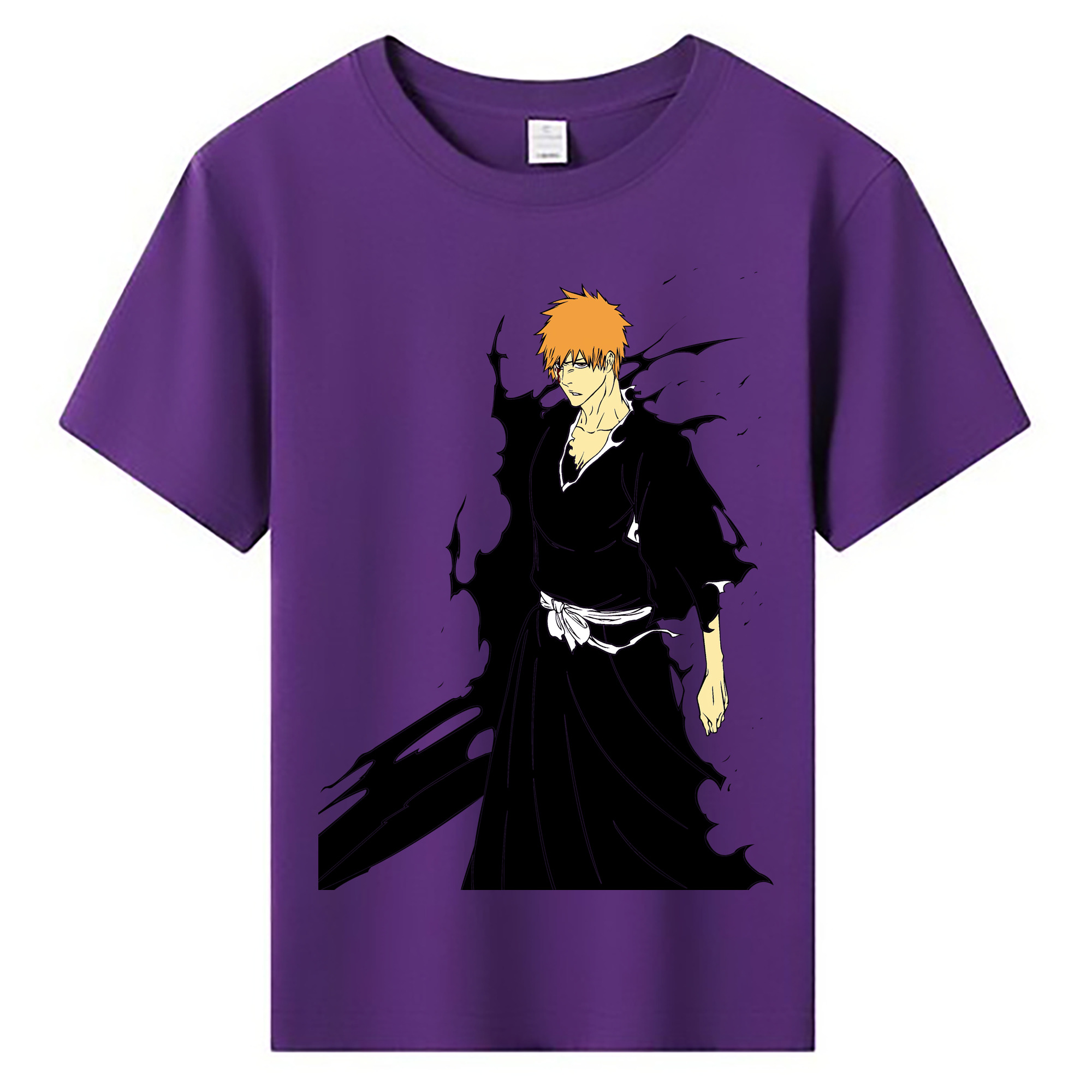 （画像用） ブリーチ 黒崎一護（くろさき いちご）BLEACH Kurosaki Ichigo 綿100％キッズTシャツ（フロントプリント）