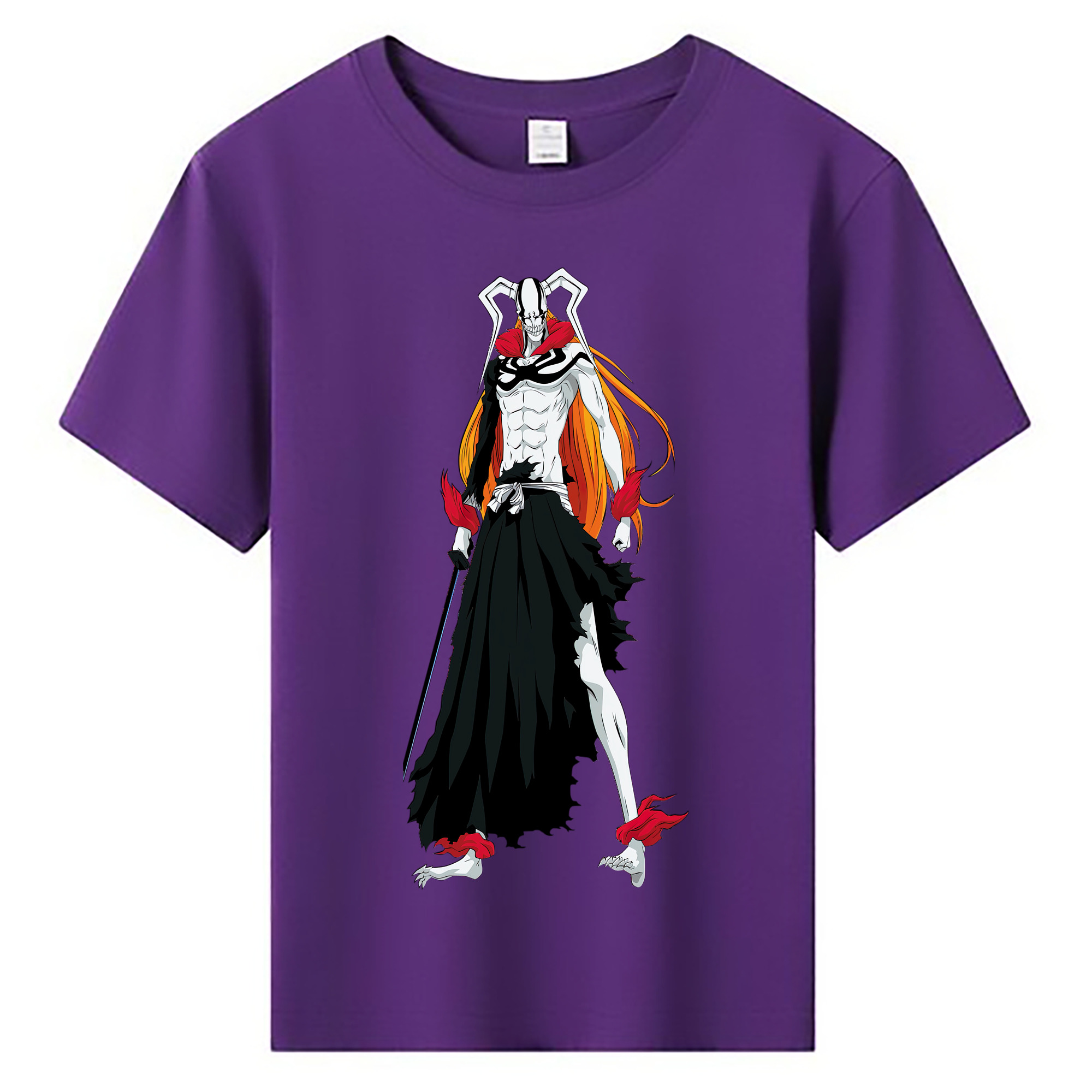 （画像用） ブリーチ 黒崎一護（くろさき いちご）BLEACH Kurosaki Ichigo 綿100％キッズTシャツ（フロントプリント）